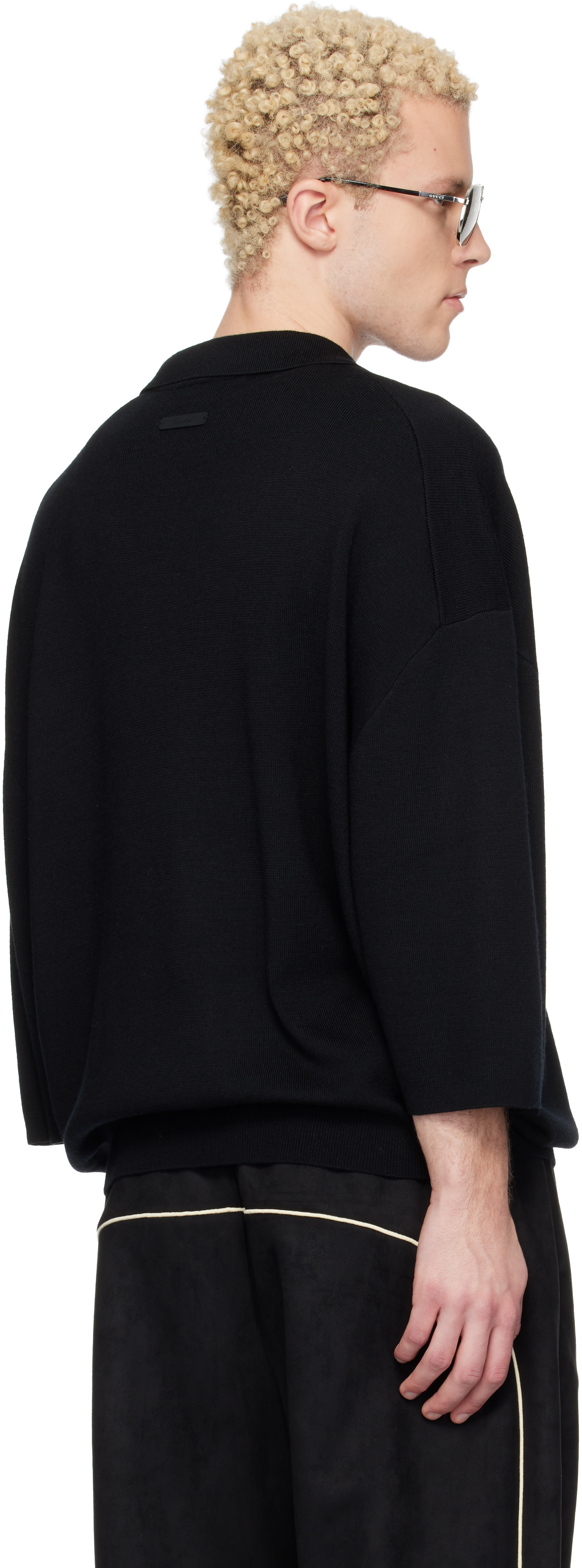 Fear of God ESSENTIALS: ブラック Signature 3/4 Sleeve 90s ニット