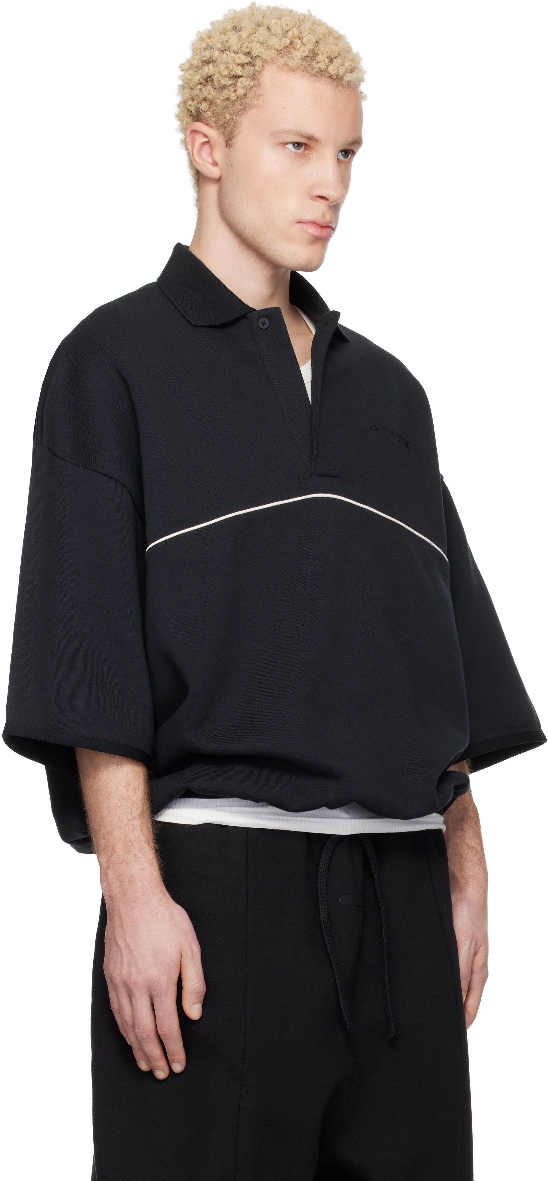 Fear of God ESSENTIALS: ブラック Active Trace 3/4 Sleeve Modern