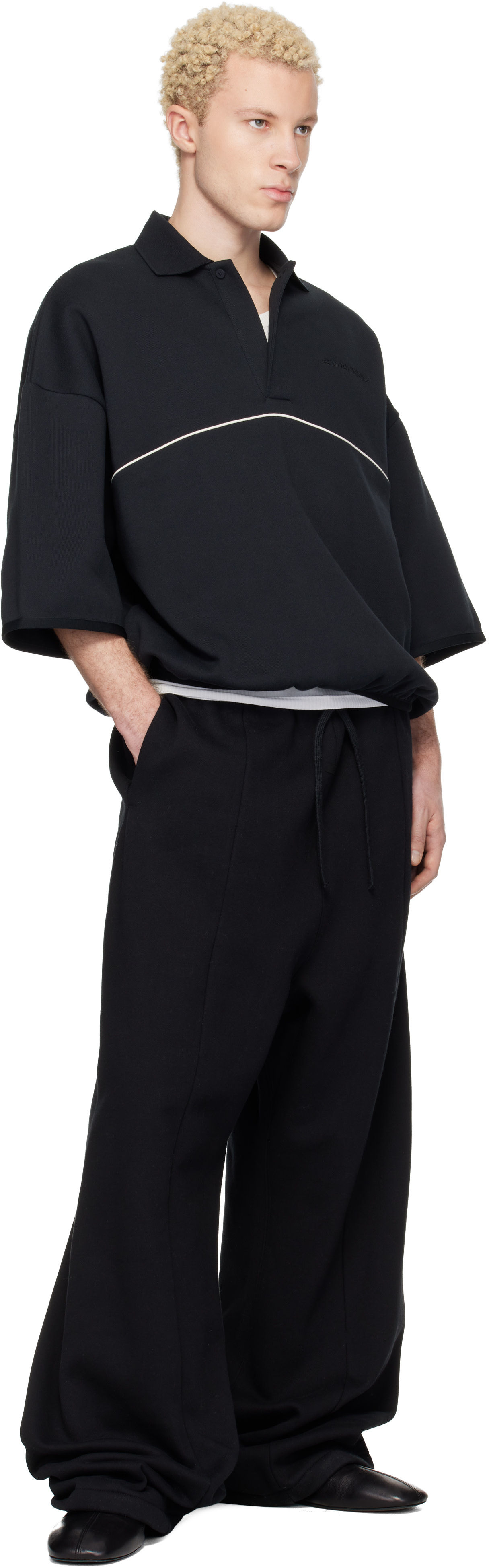Fear of God ESSENTIALS: ブラック Active Trace 3/4 Sleeve Modern
