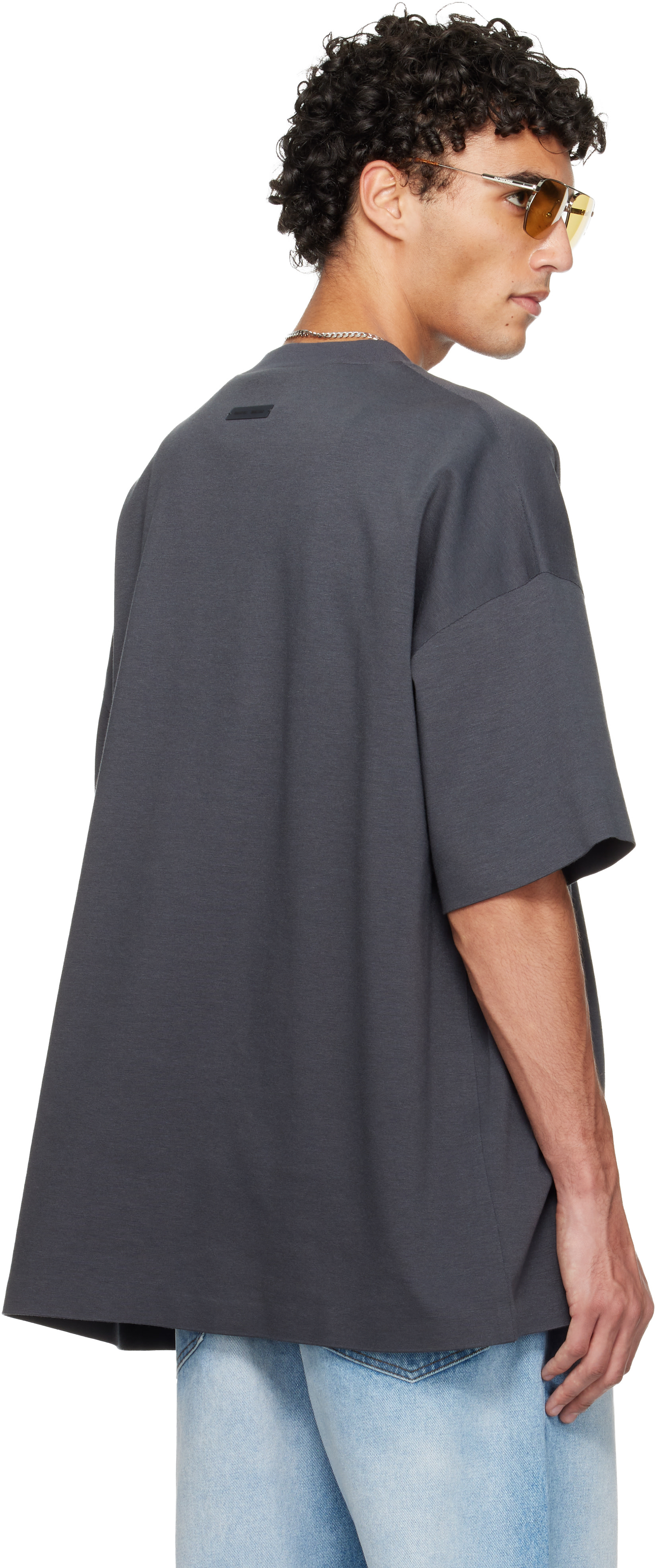 Fear of God ESSENTIALS: Gray Holiday 90s Short Sleeve T-shirt | SSENSE