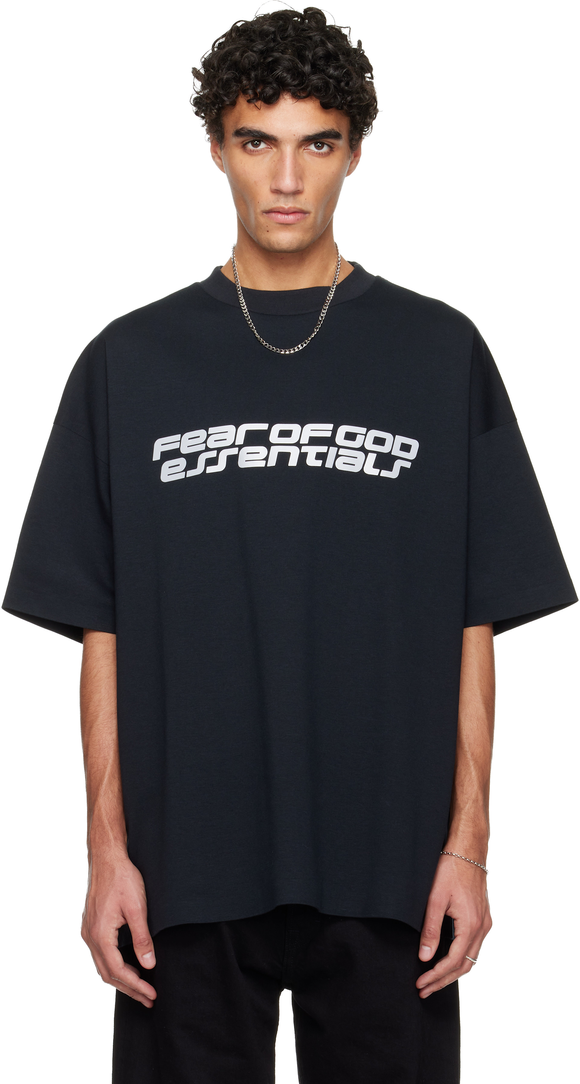 Fear of God ESSENTIALS: ブラック Holiday Ponte 90s Tシャツ