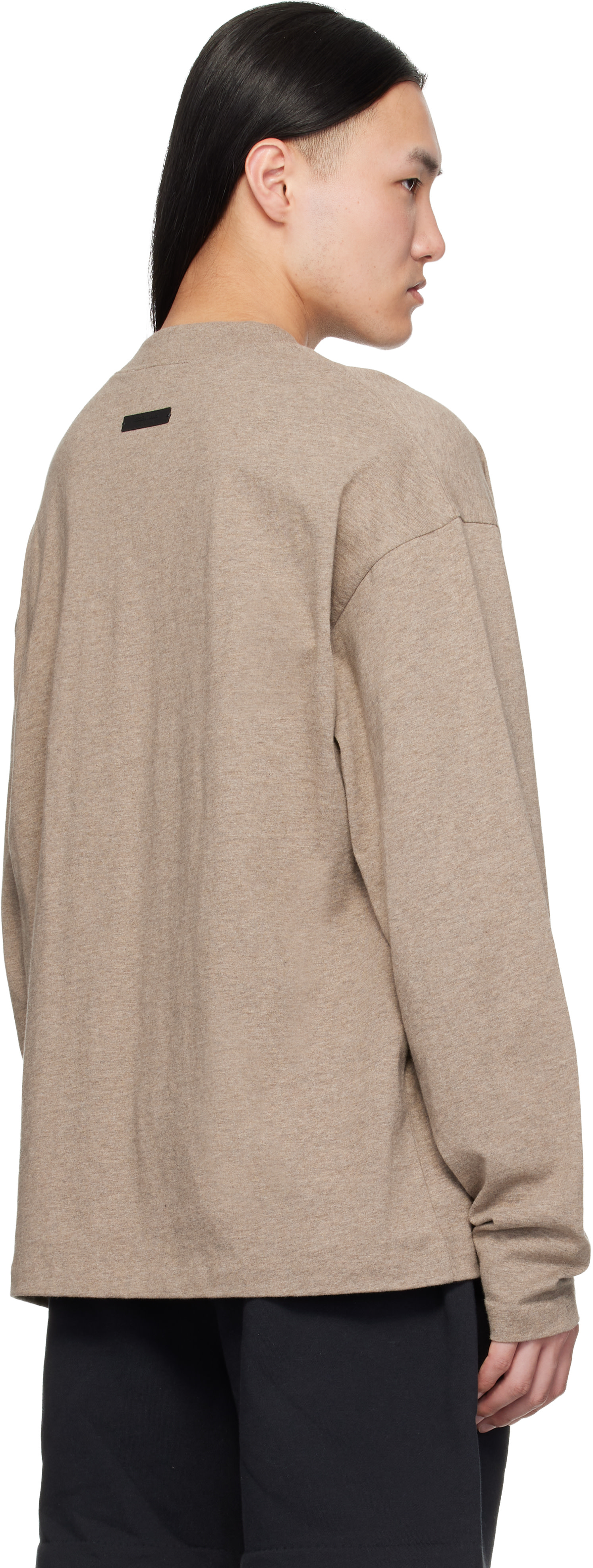 Fear of God ESSENTIALS: ベージュ Classic Fit 長袖Tシャツ | SSENSE 日本