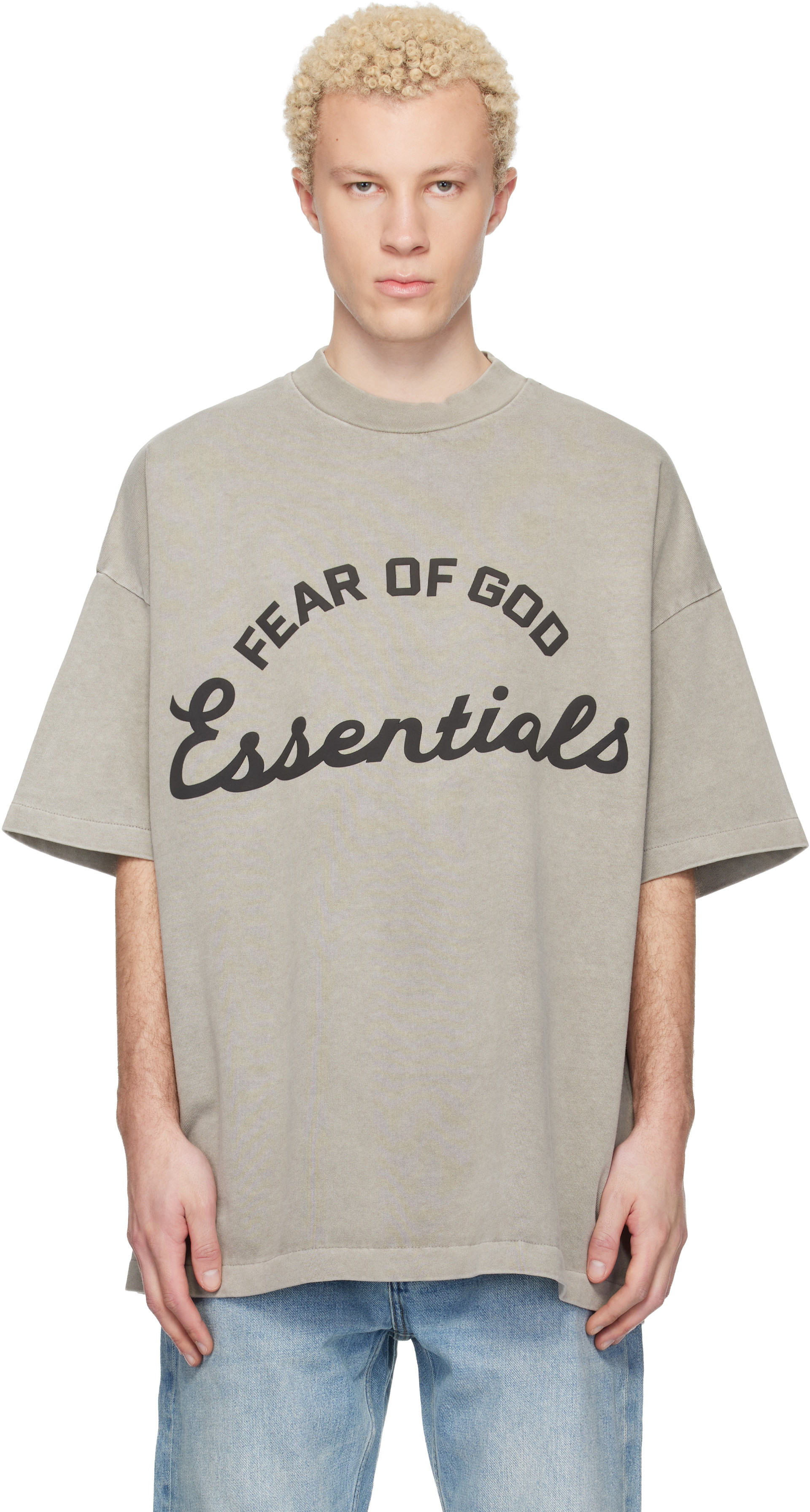 Fear of God ESSENTIALS: Taupe Training 90s Short Sleeve T-shirt