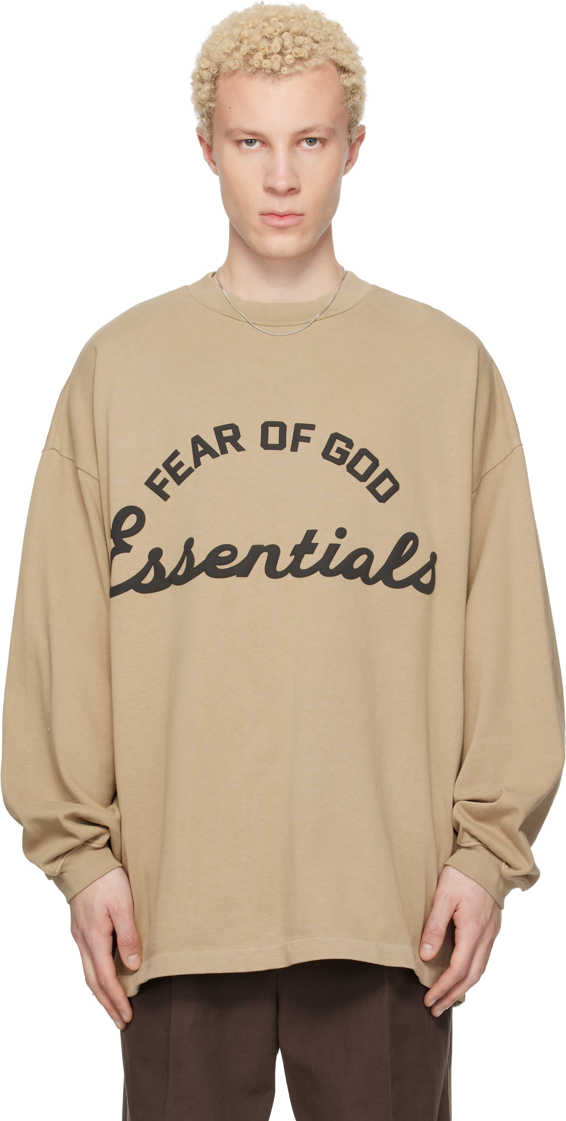 Fear of God ESSENTIALS - 베이지 트레이닝 90s 티셔츠