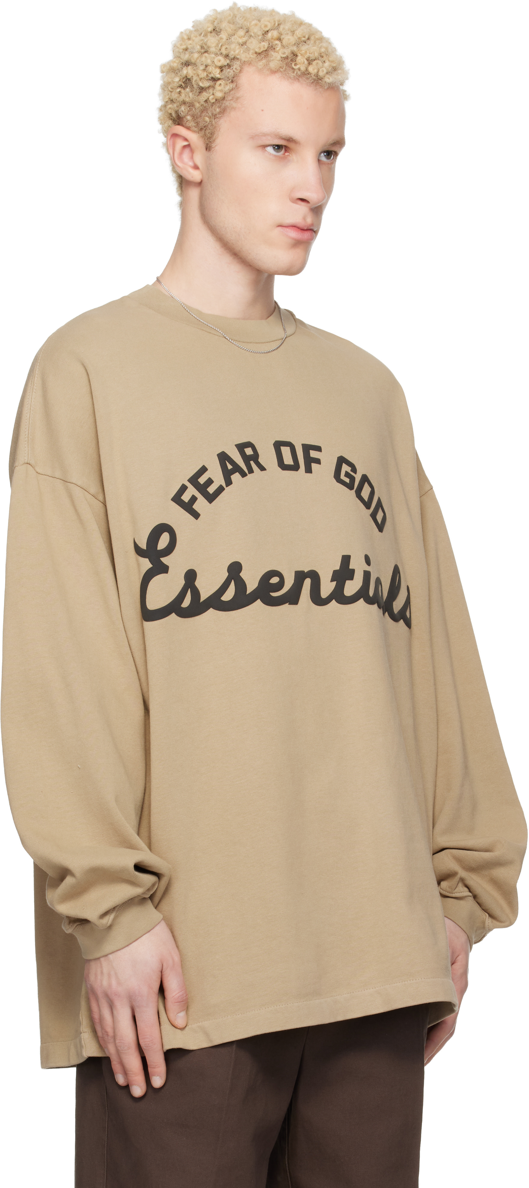Fear of God ESSENTIALS - 베이지 트레이닝 90s 티셔츠