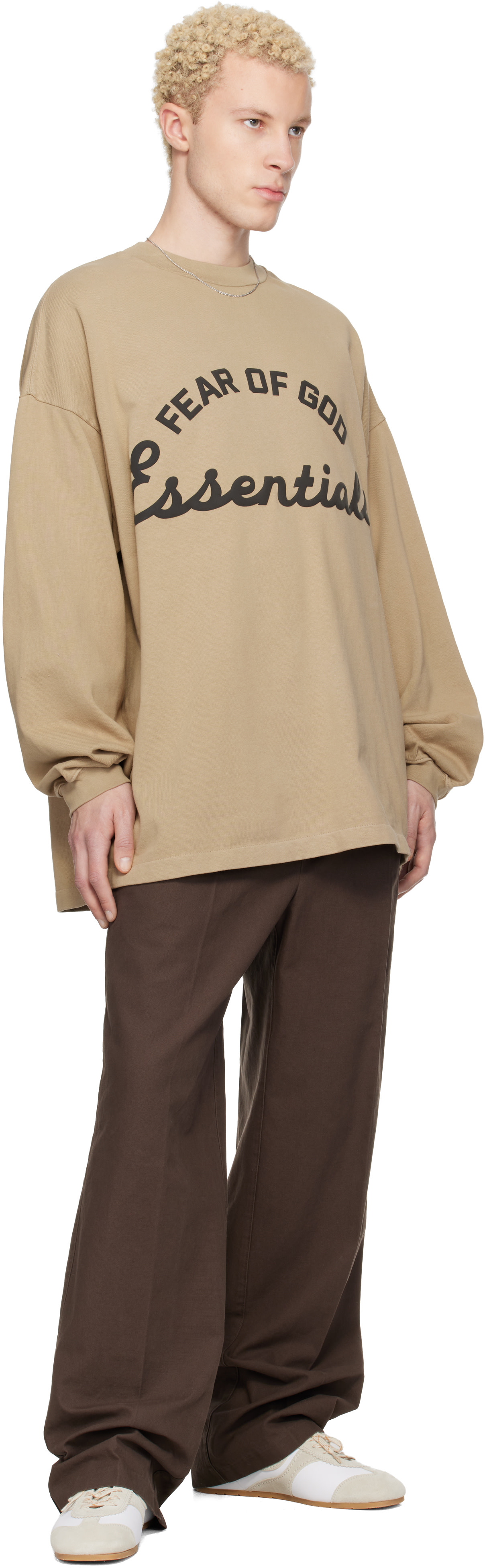 Fear of God ESSENTIALS - 베이지 트레이닝 90s 티셔츠