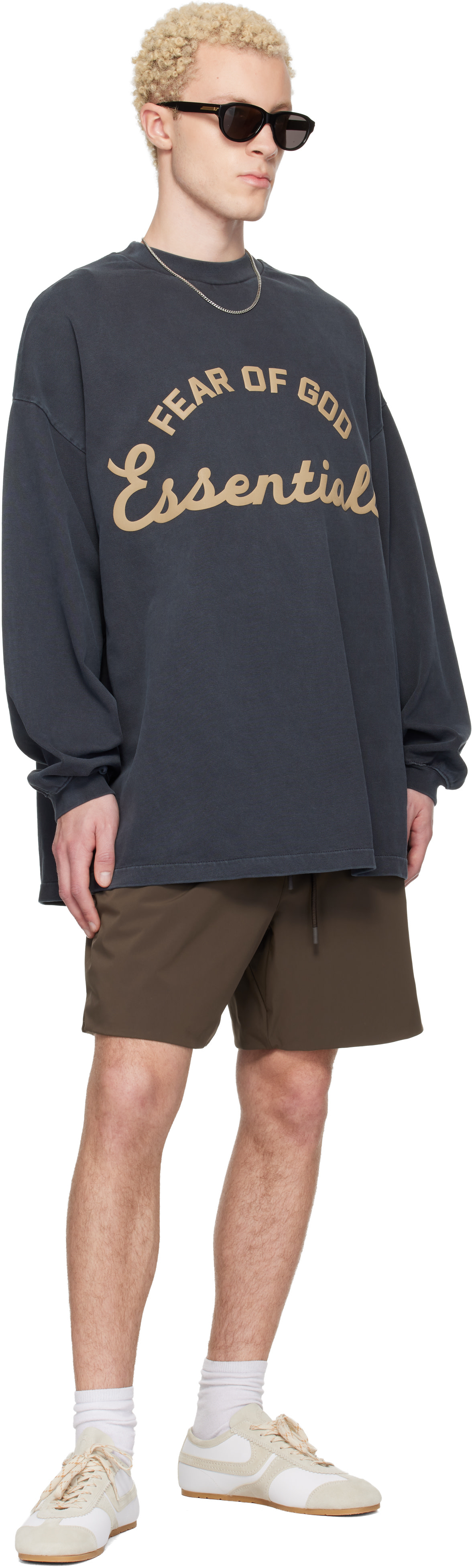 Fear of God ESSENTIALS - グレー Training 90s 長袖Tシャツ