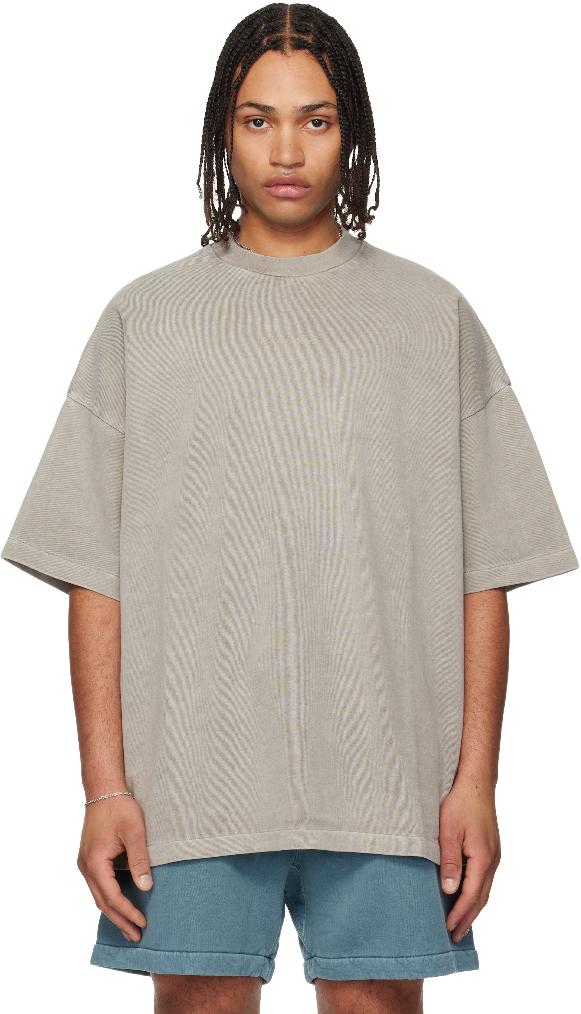 Fear of God ESSENTIALS - T-shirt 90s gris à logo