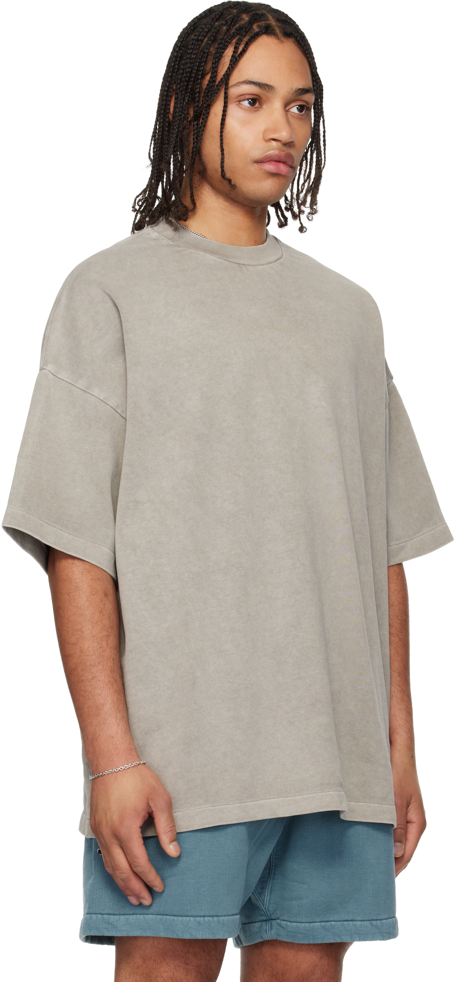 Fear of God ESSENTIALS - T-shirt 90s gris à logo