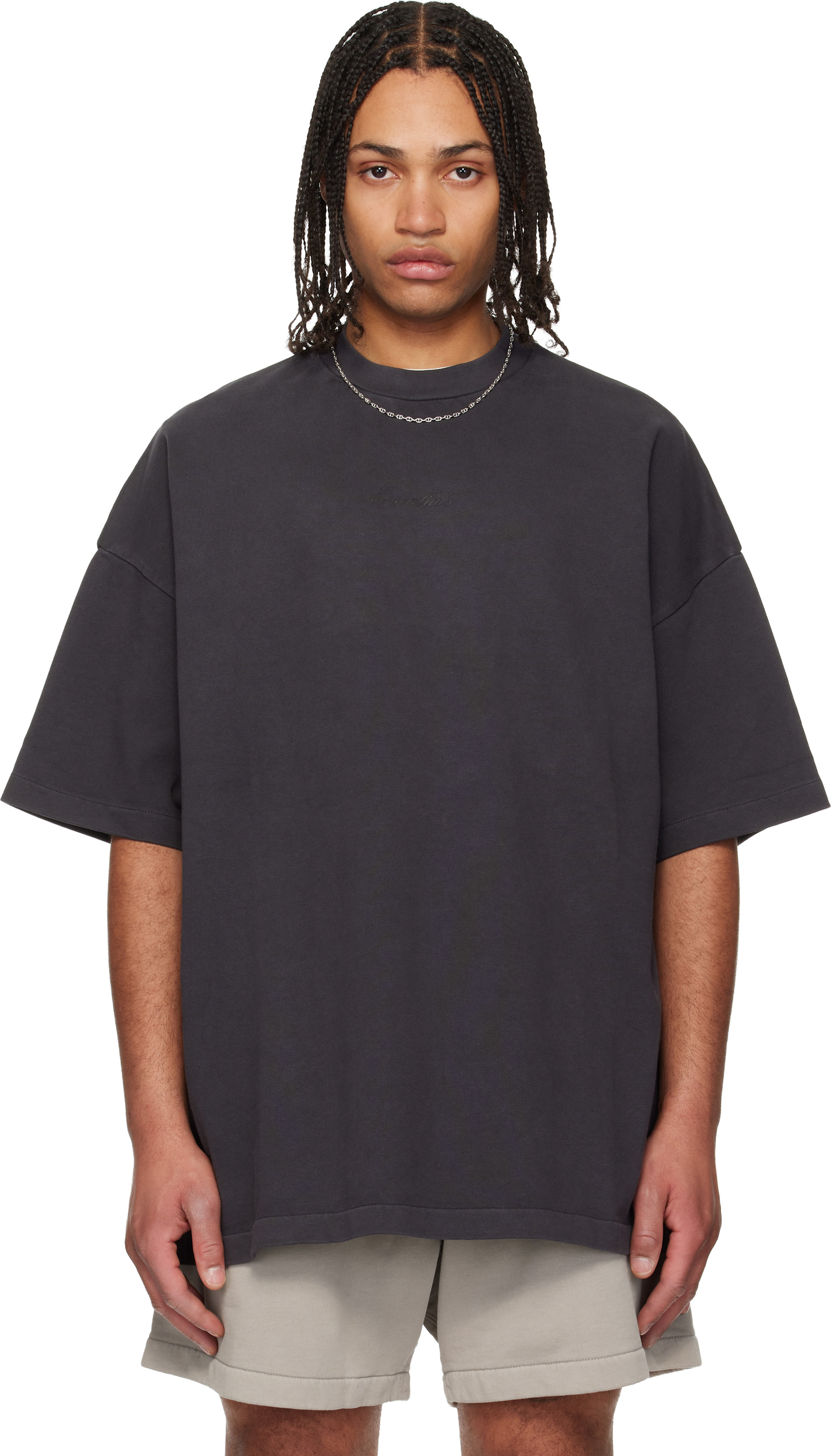 Fear of God ESSENTIALS - T-shirt 90s noir à logo