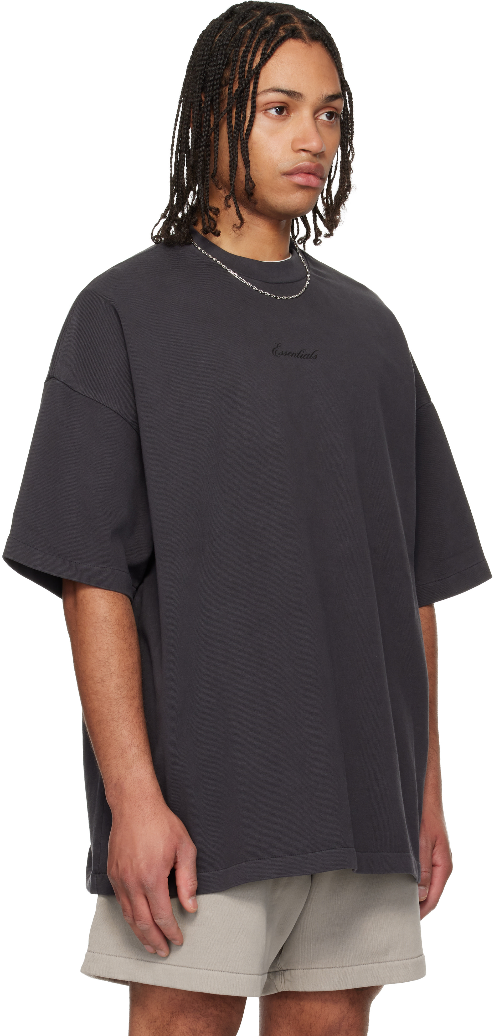 Fear of God ESSENTIALS - T-shirt 90s noir à logo
