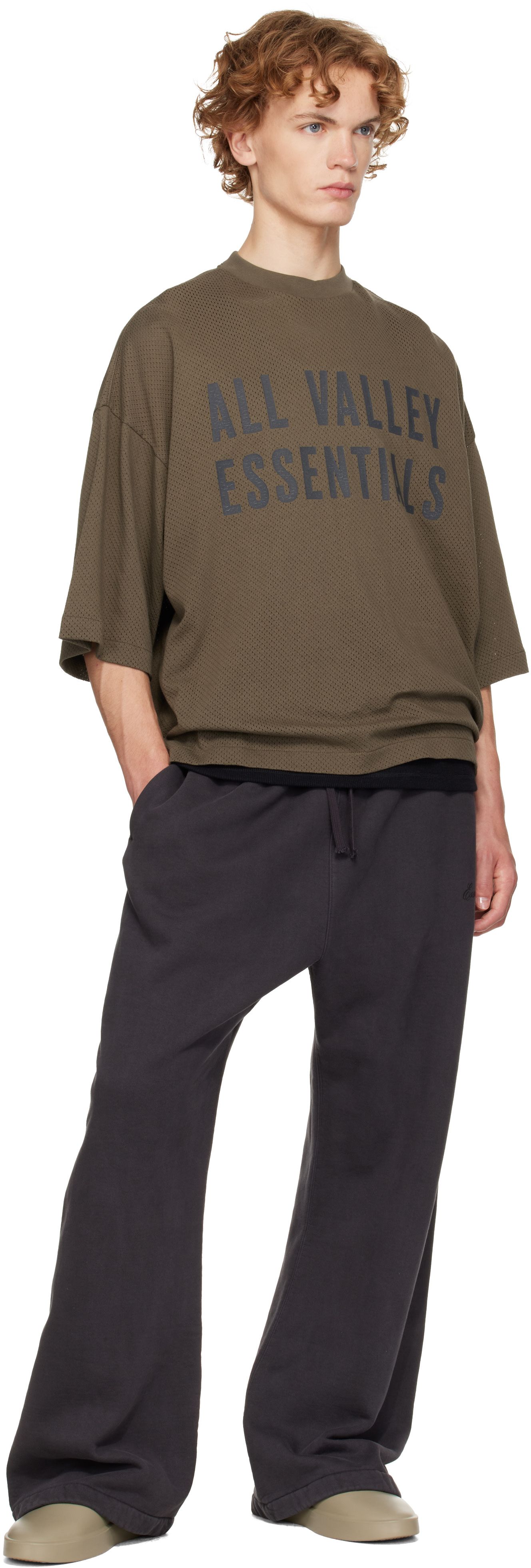 Fear of God ESSENTIALS - 카키 에센셜 캘리포니아 1.0 뮬 로퍼