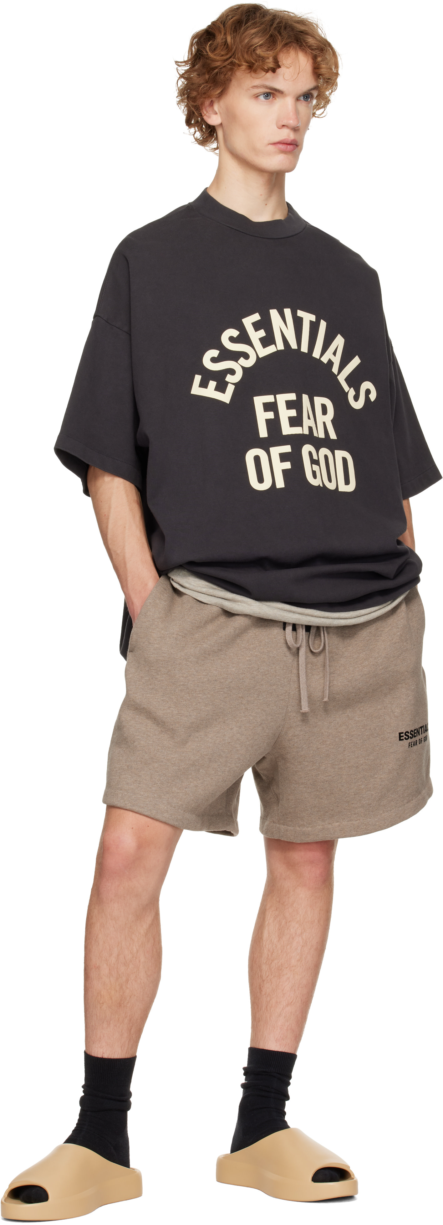 Fear of God ESSENTIALS - Tan Essentials Los Feliz Slides