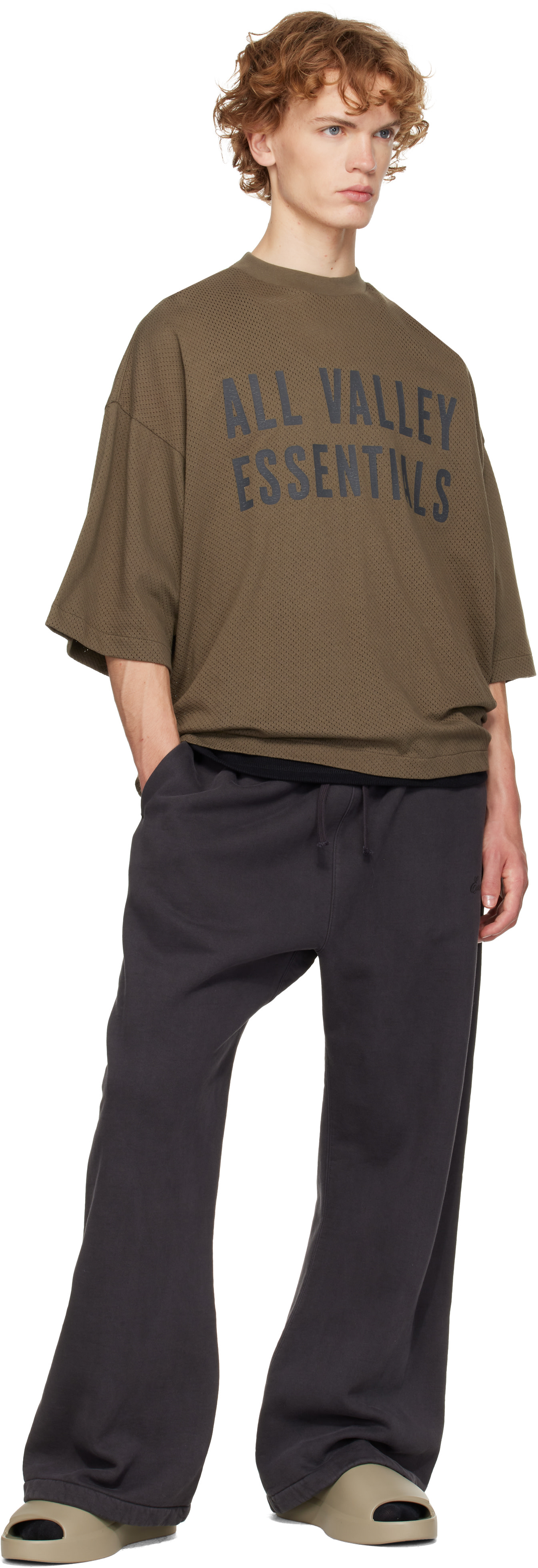 Fear of God ESSENTIALS - カーキ Essentials Los Feliz スライド