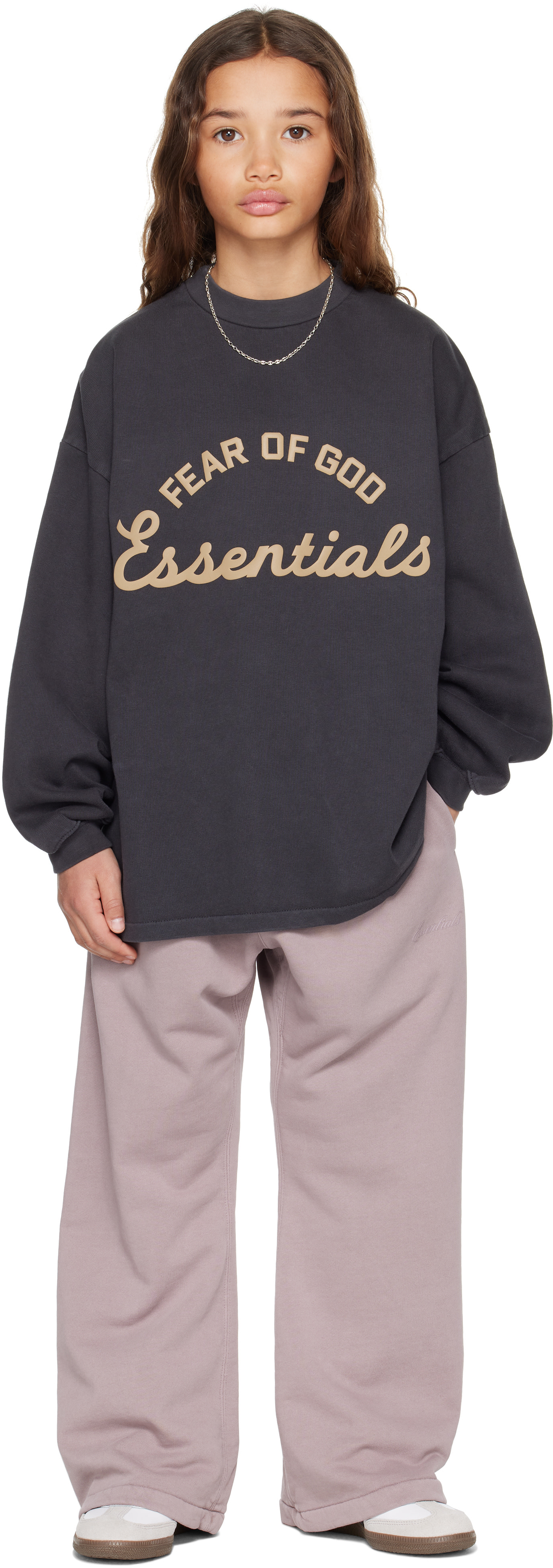 Fear of God ESSENTIALS - キッズ|ブラック Training 90's 長袖Tシャツ