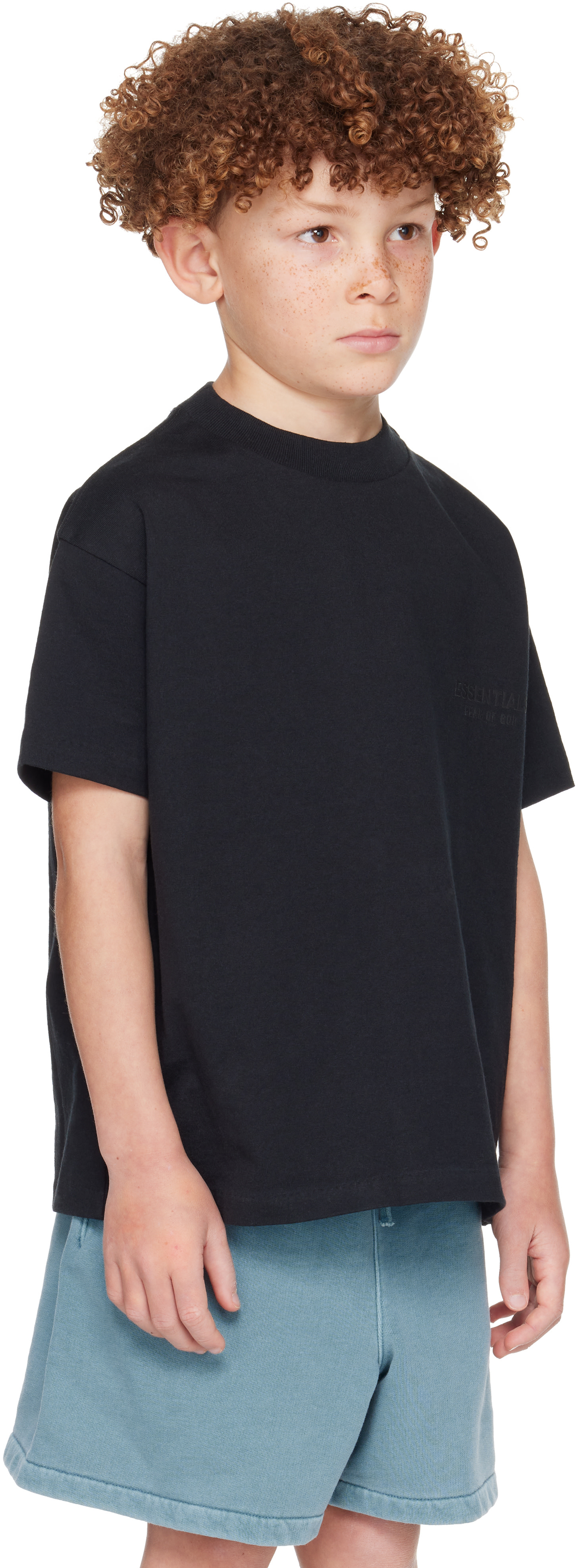 Fear of God ESSENTIALS - 키즈 블랙 클래식 티셔츠