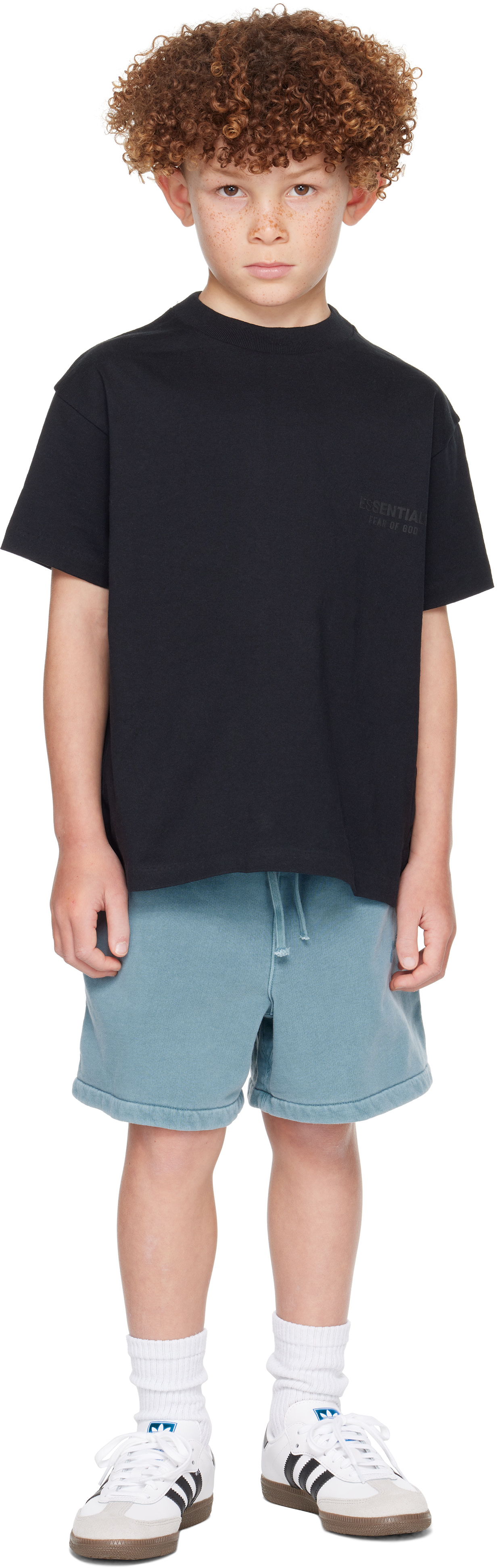 Fear of God ESSENTIALS - 키즈 블랙 클래식 티셔츠