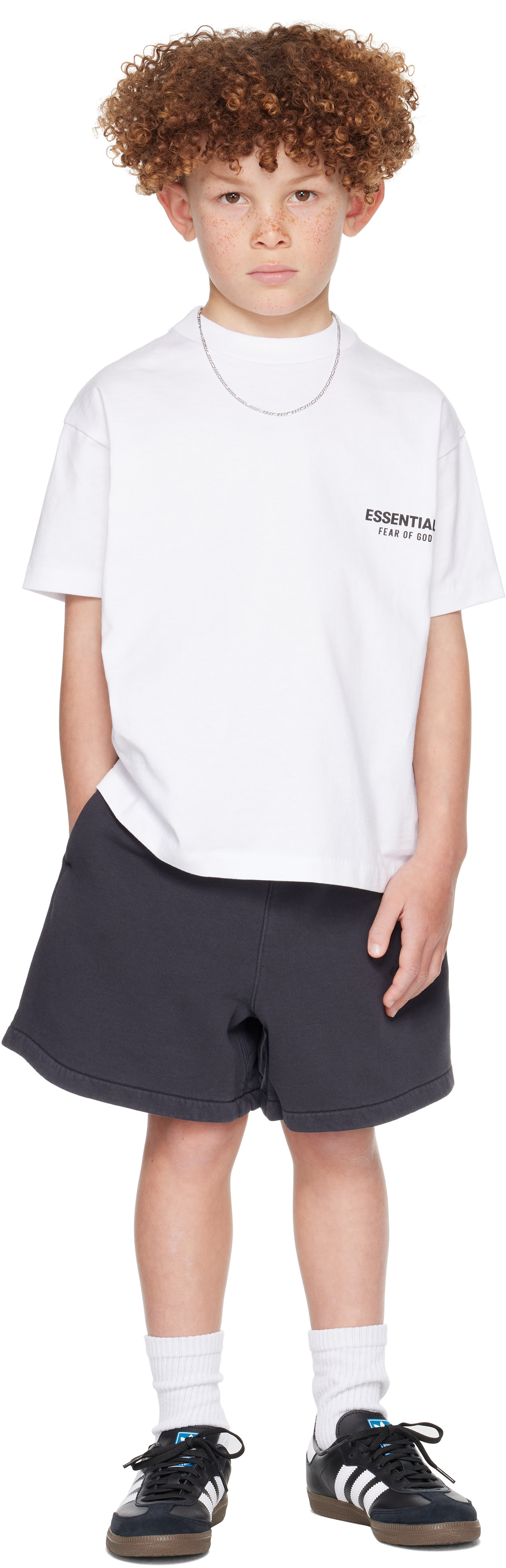 Fear of God ESSENTIALS - 키즈 화이트 클래식 티셔츠