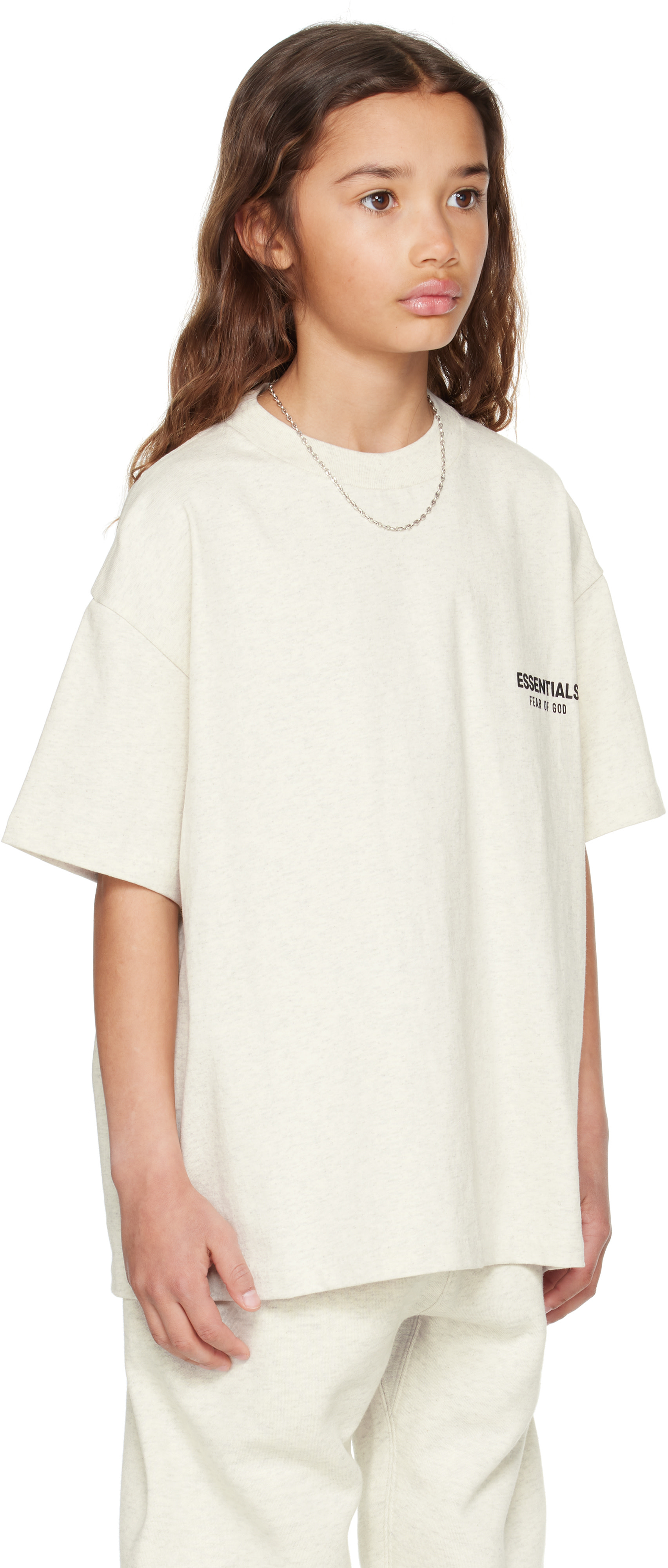 Fear of God ESSENTIALS: キッズ｜ベージュ Classic 半袖Tシャツ 
