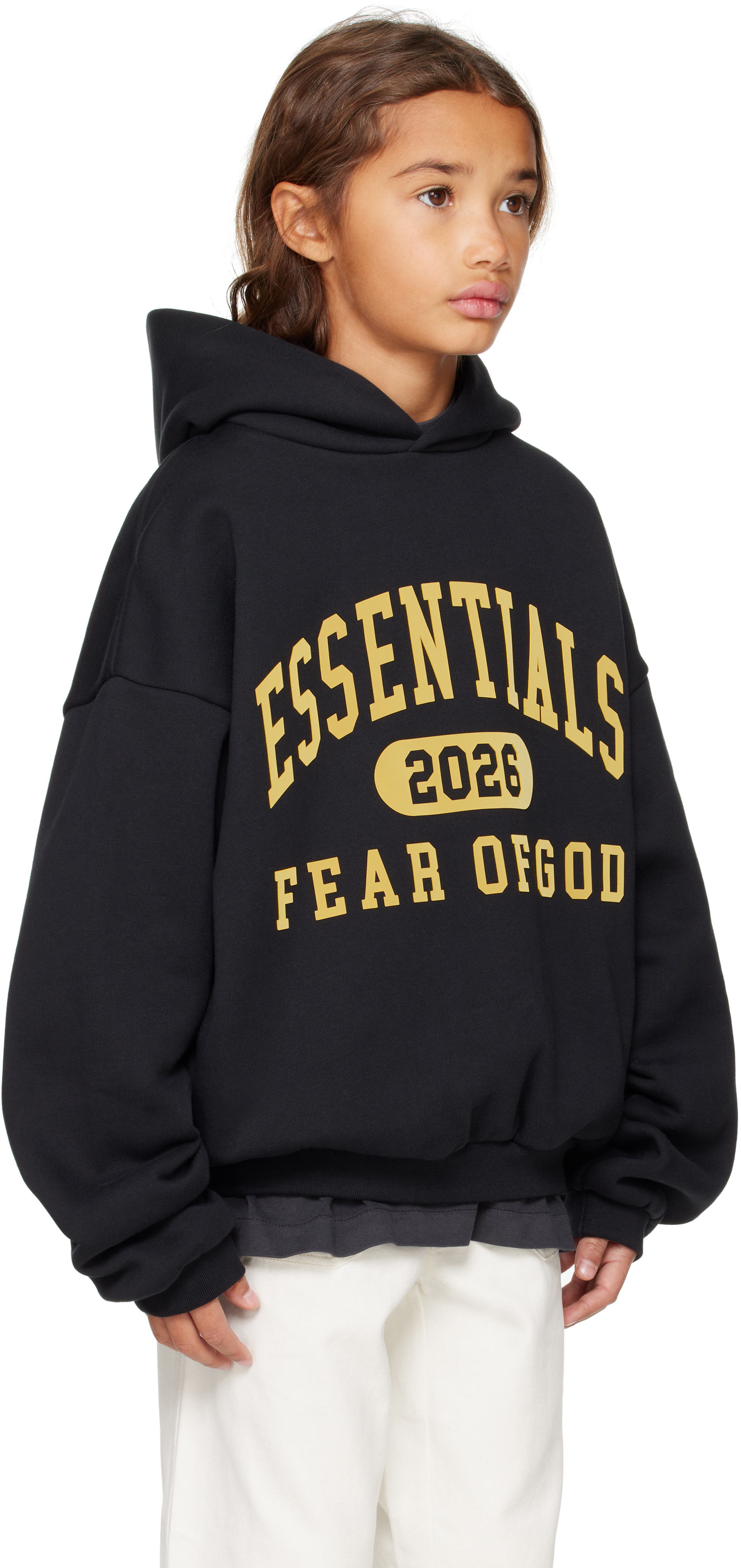 Fear of God ESSENTIALS - 키즈 블랙 홀리데이 클래식 후디