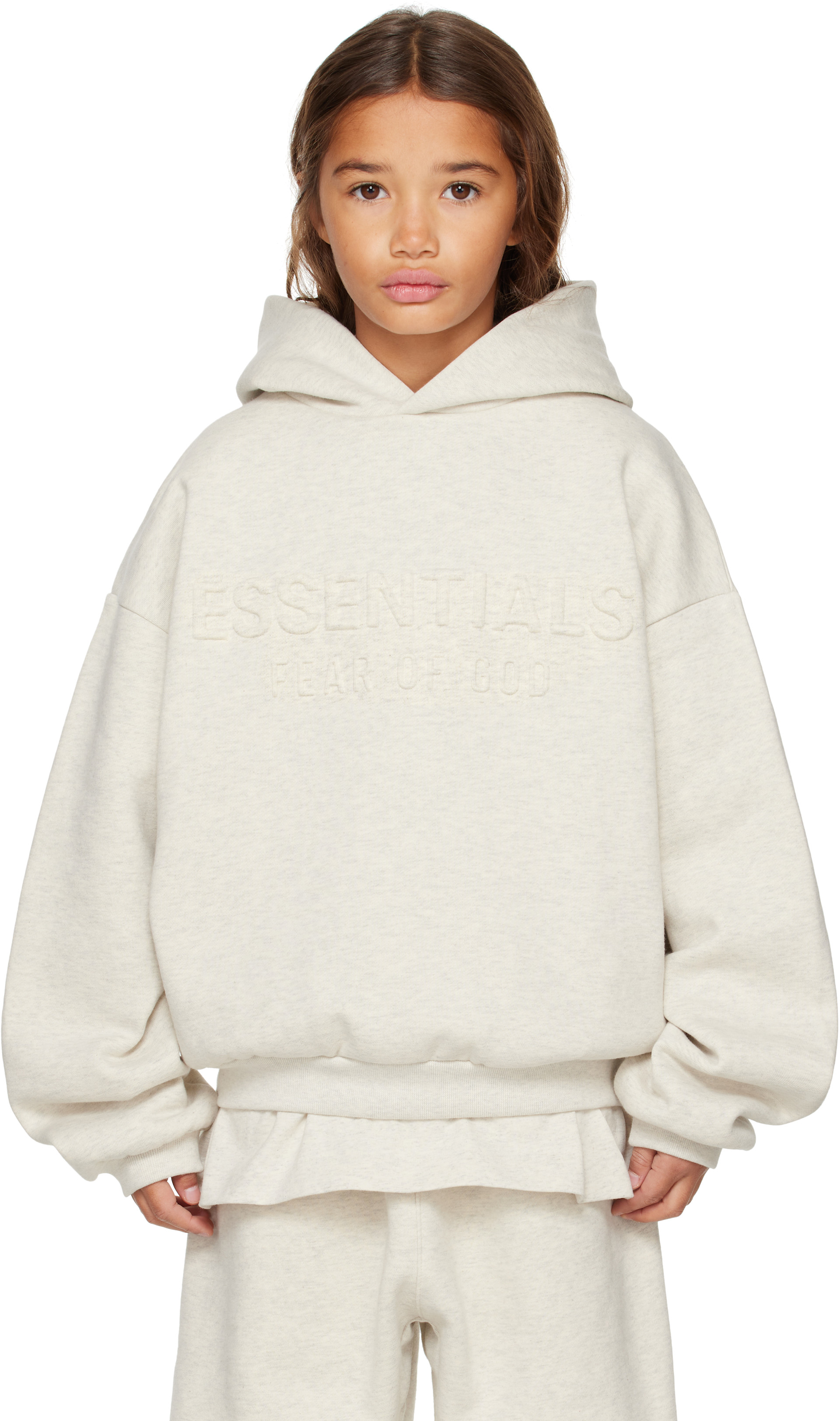 Fear of God ESSENTIALS - 키즈 그레이 홀리데이 클래식 후디