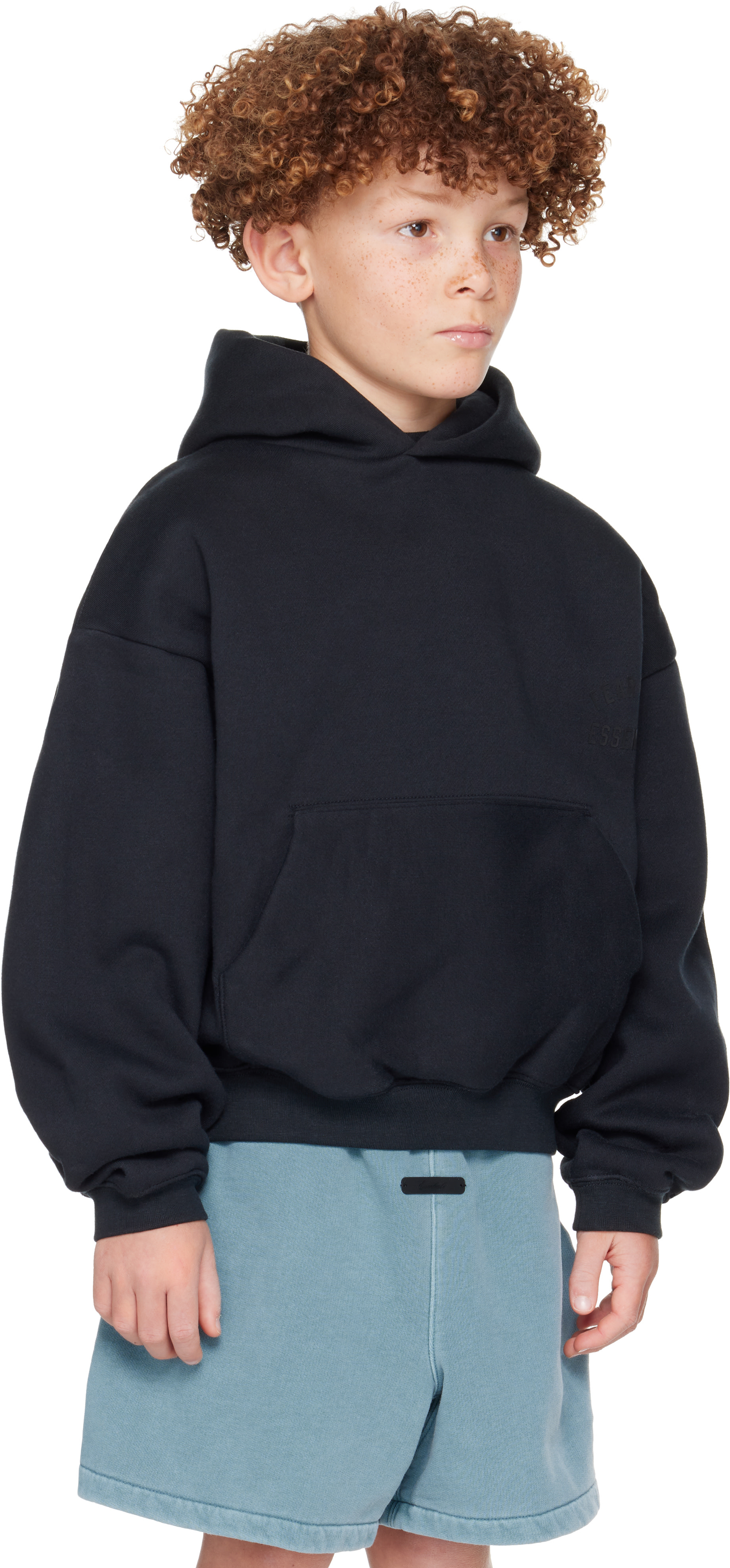 Fear of God ESSENTIALS - Enfant | Pull à capuche noir à coupe classique