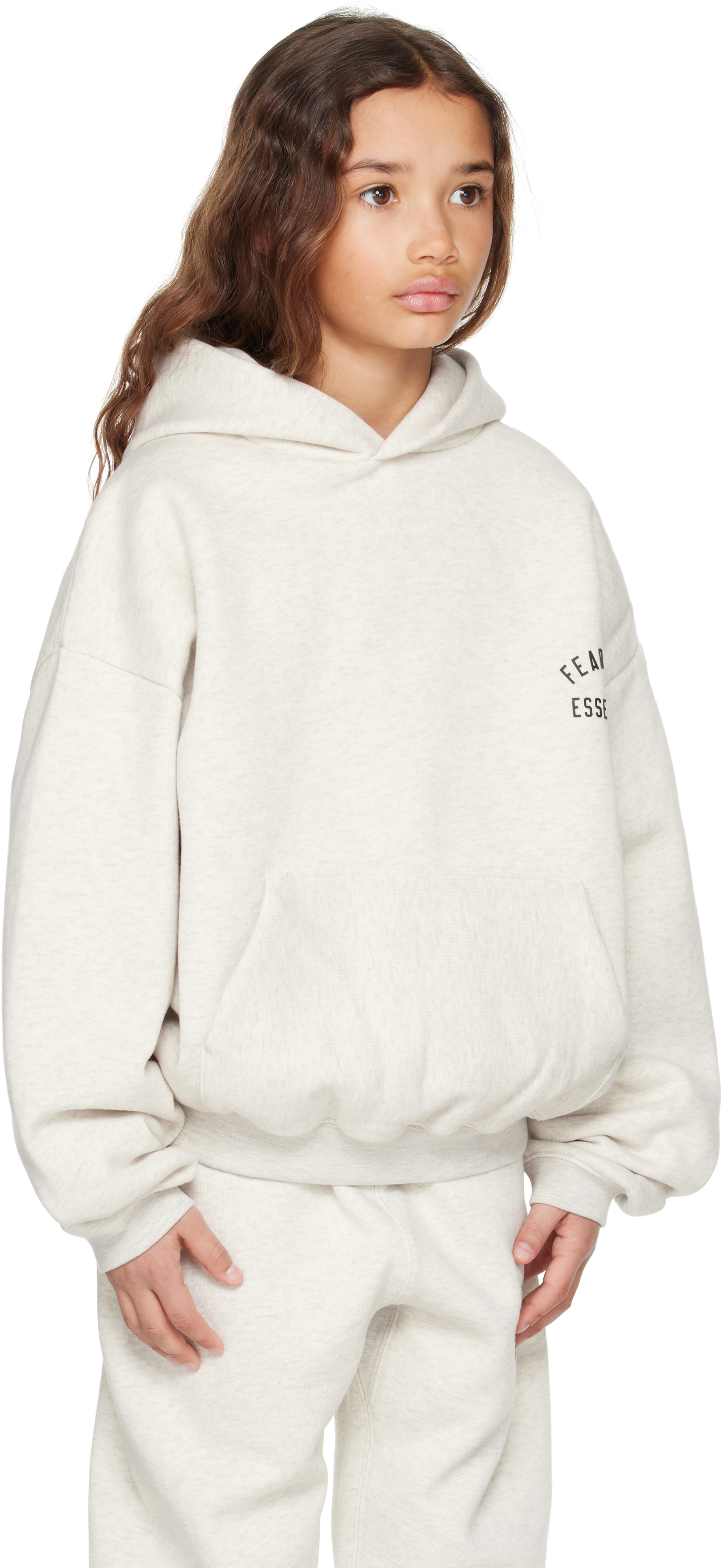 Fear of God ESSENTIALS - Enfant | Pull à capuche beige à coupe classique