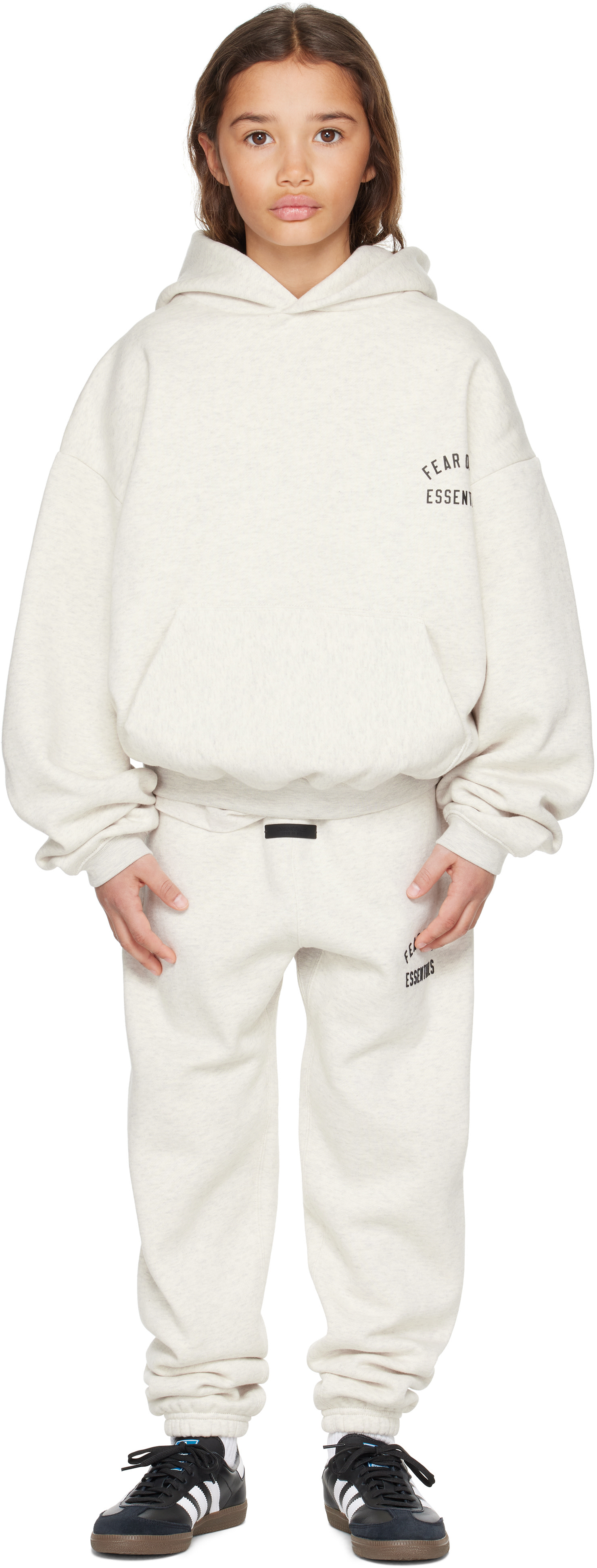 Fear of God ESSENTIALS - Enfant | Pull à capuche beige à coupe classique