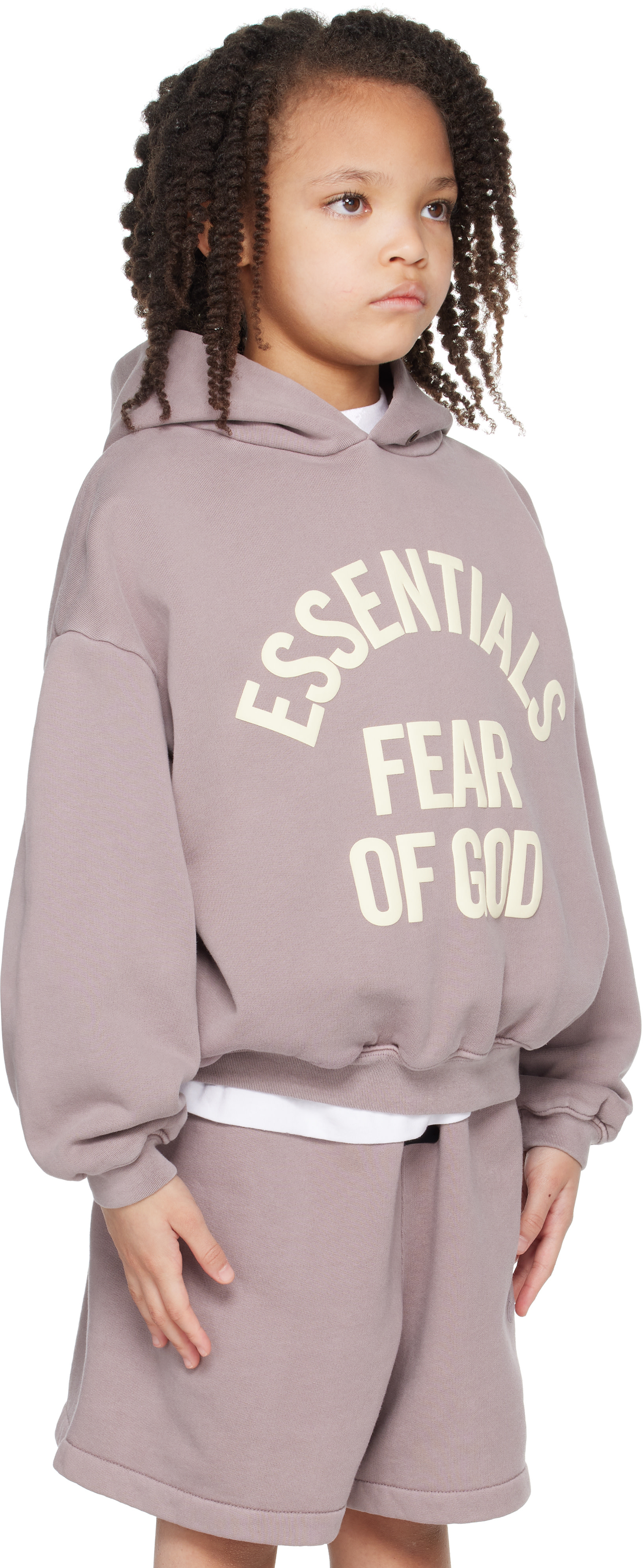 Fear of God ESSENTIALS - 키즈 퍼플 캠퍼스 90's 후디
