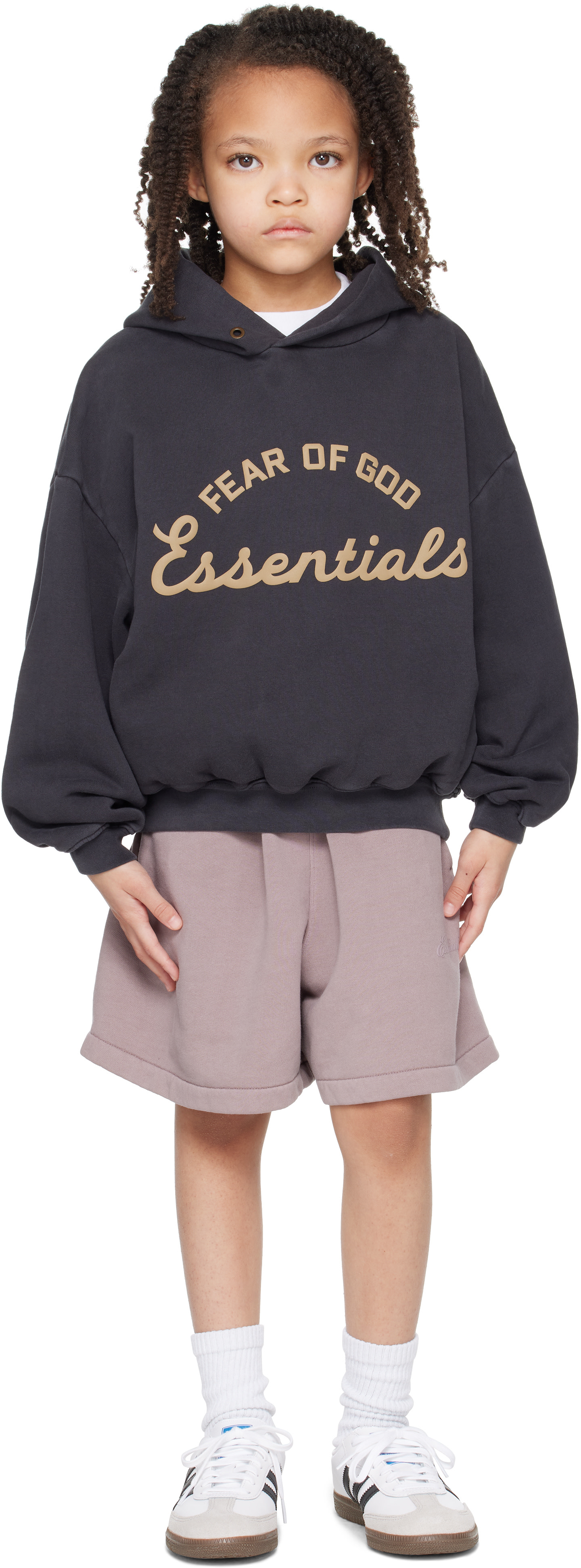 Fear of God ESSENTIALS - Enfant | Pull à capuche 90s noir à logo Training