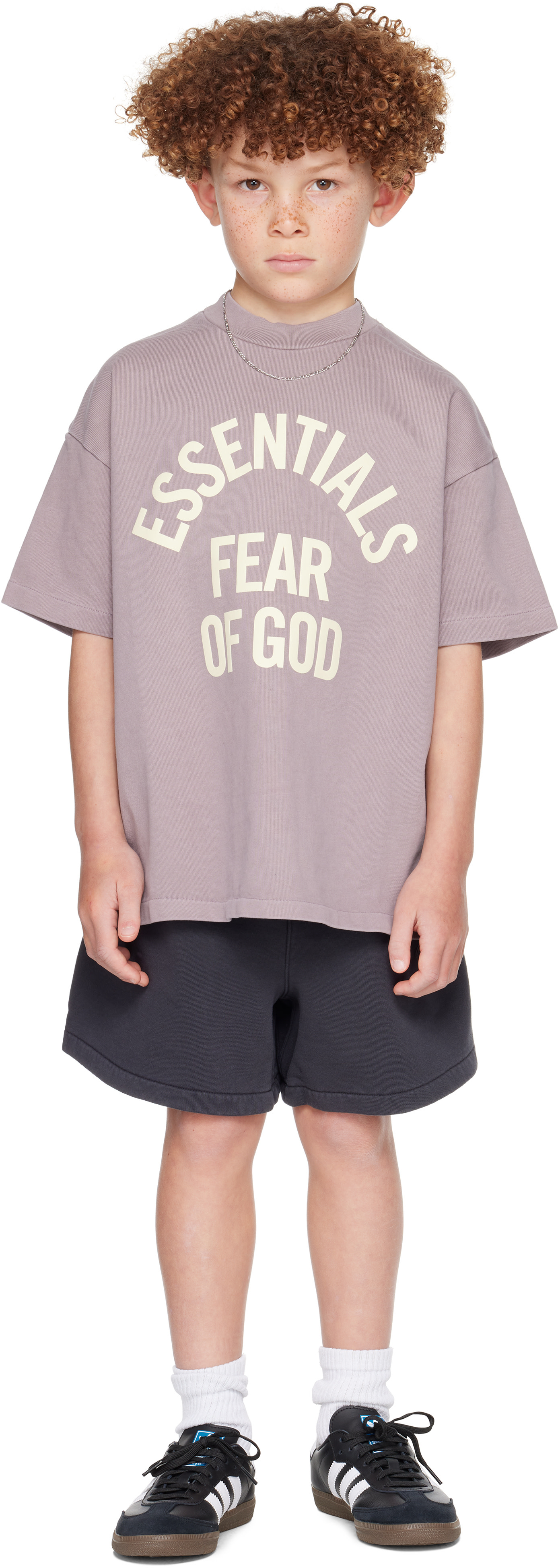 Fear of God ESSENTIALS - 키즈 블랙 시그니처 클래식 쇼츠