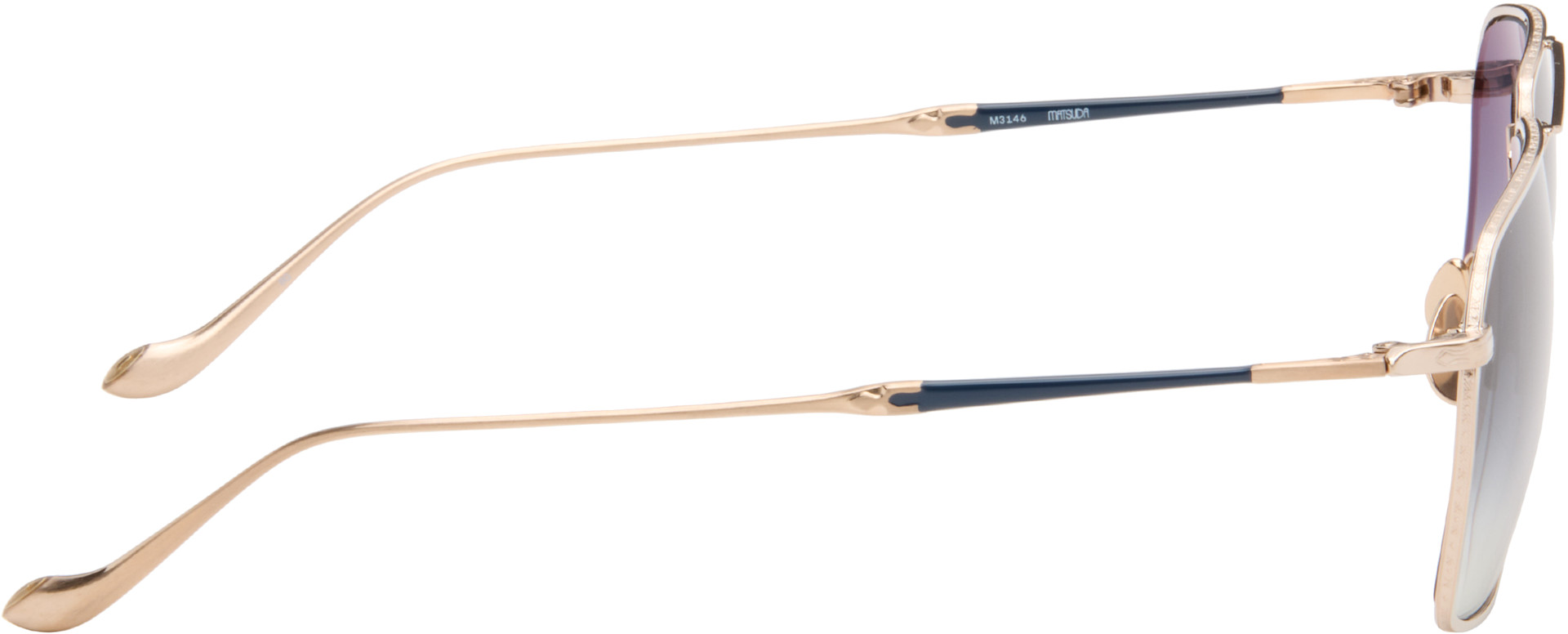 Matsuda - Lunettes de soleil M3146 dorées
