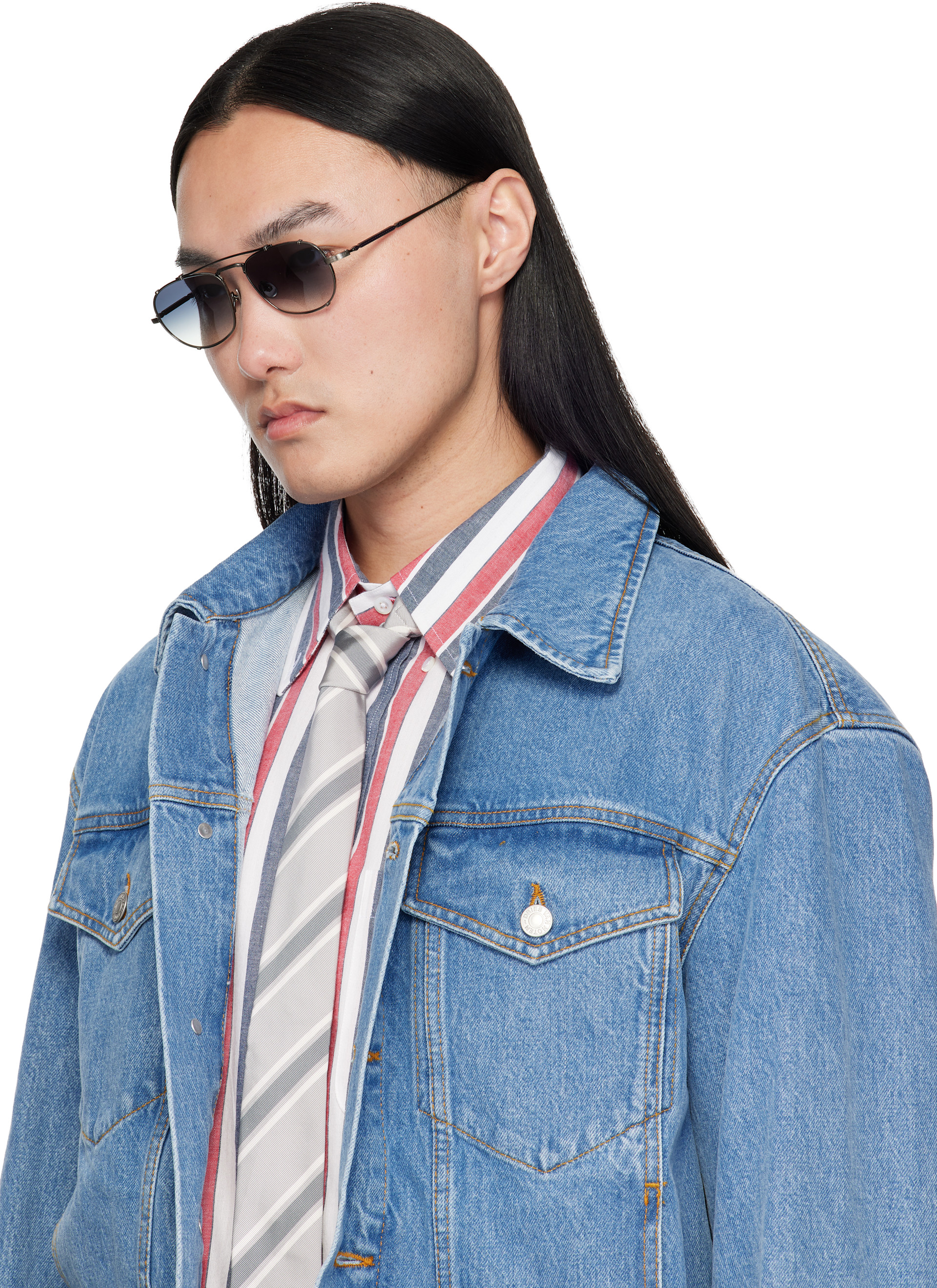 Matsuda - Lunettes de soleil M3151 argentées