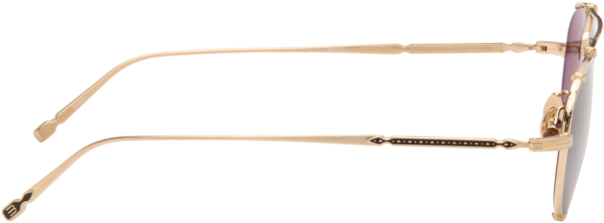 Matsuda - Lunettes de soleil M3151 dorées
