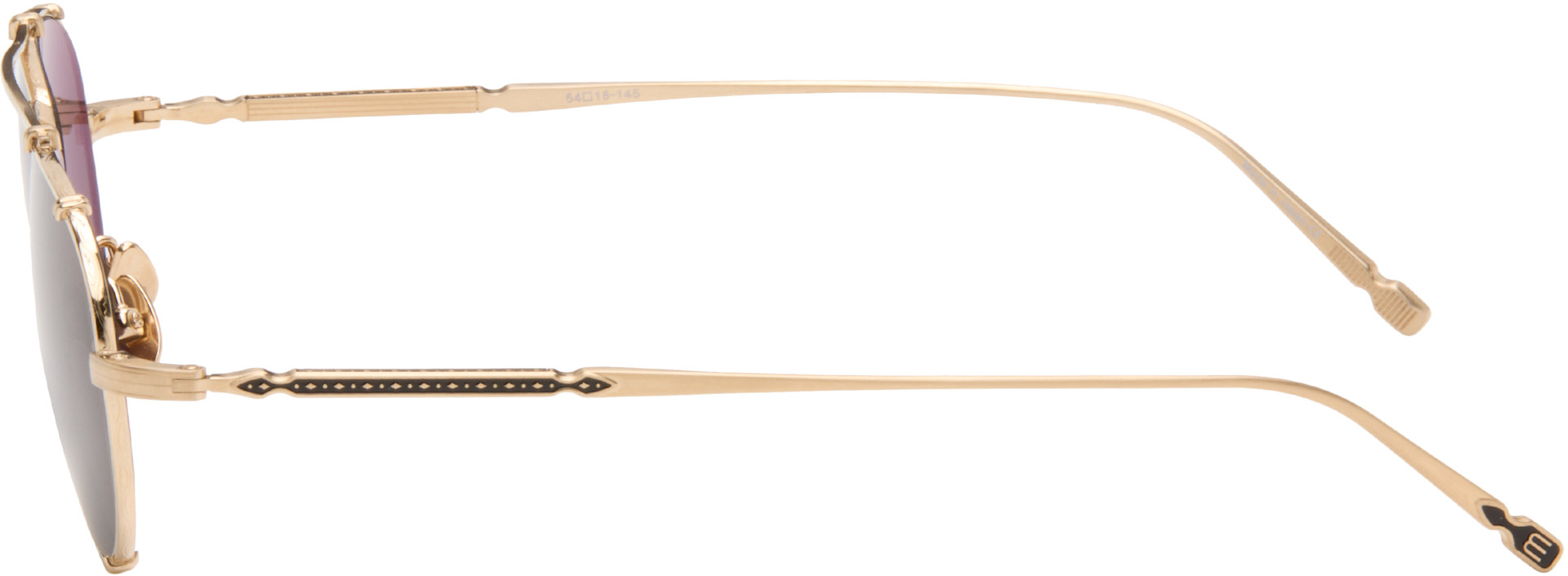 Matsuda - Lunettes de soleil M3151 dorées