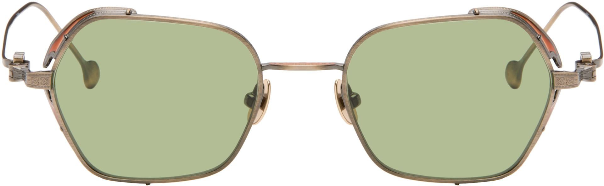 Matsuda - Lunettes de soleil M3153 dorées