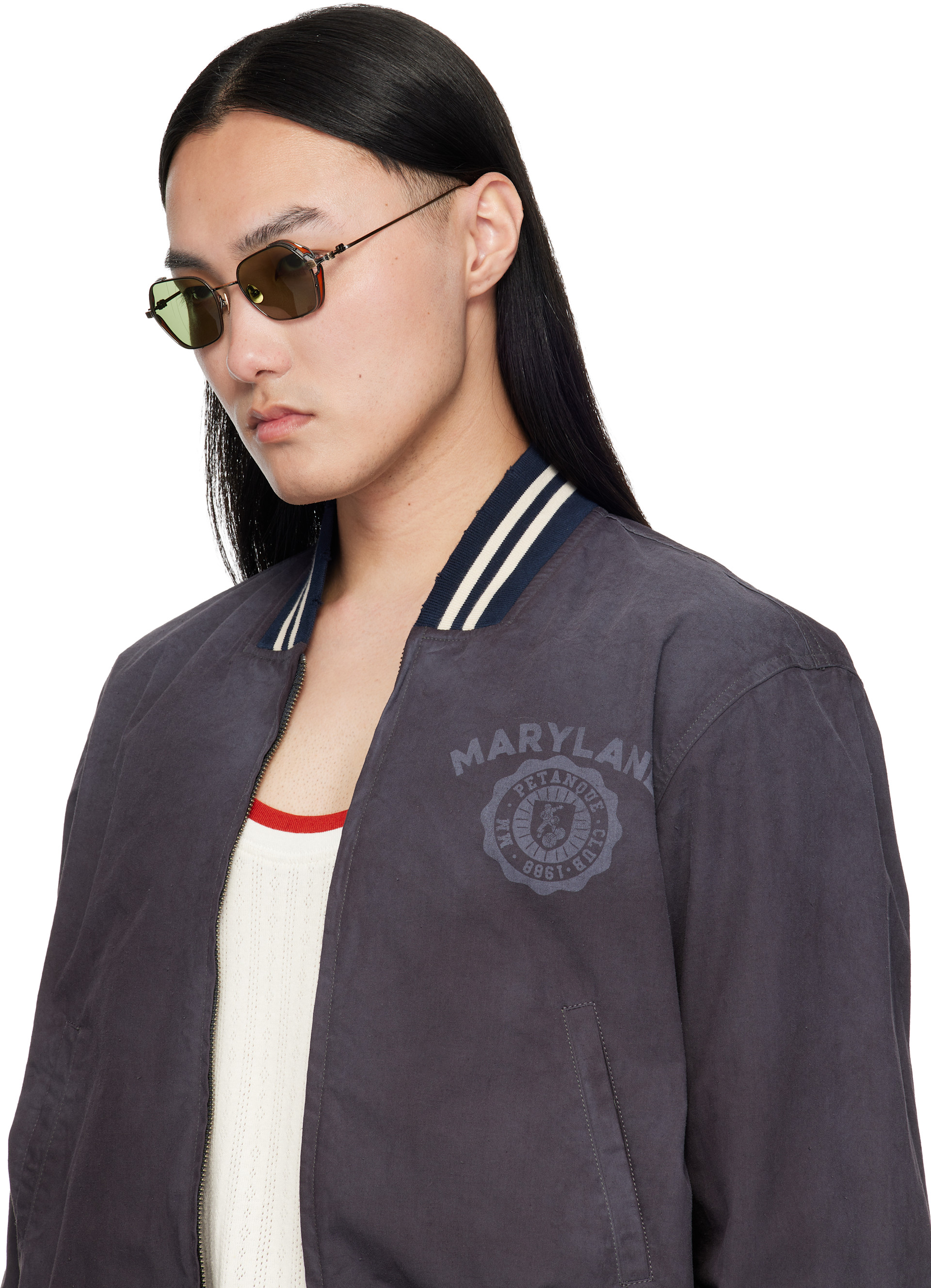 Matsuda - Lunettes de soleil M3153 dorées