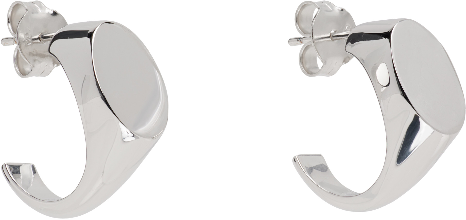 Maison Margiela - Boucles d'oreilles Reference à logo