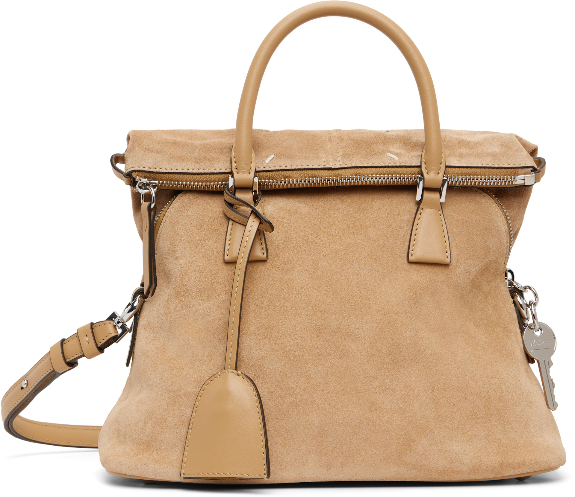 Maison Margiela: Tan 5AC Soft Mini Bag | SSENSE