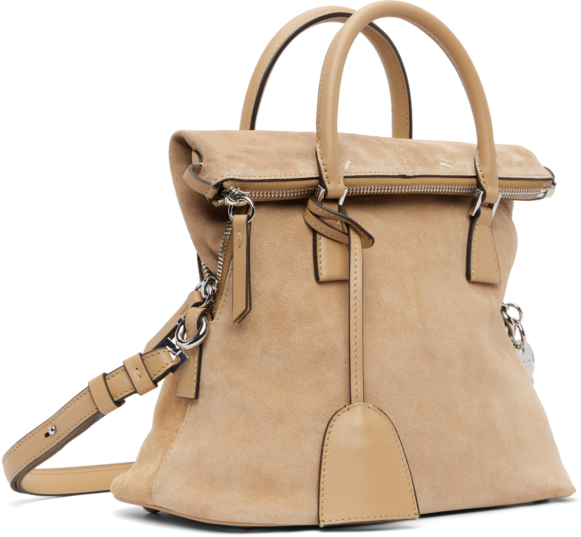 Maison Margiela: Tan 5AC Soft Mini Bag | SSENSE