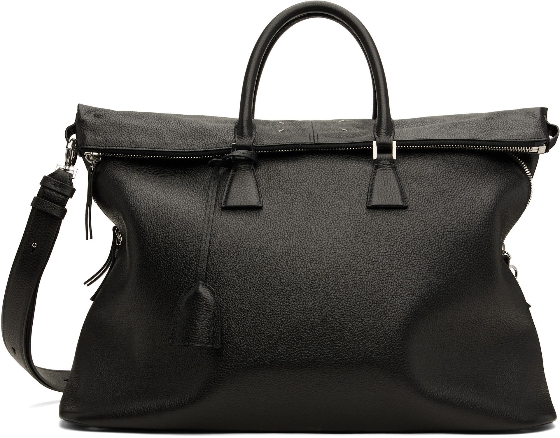 Maison Margiela: Black 5AC Soft XL Tote | SSENSE