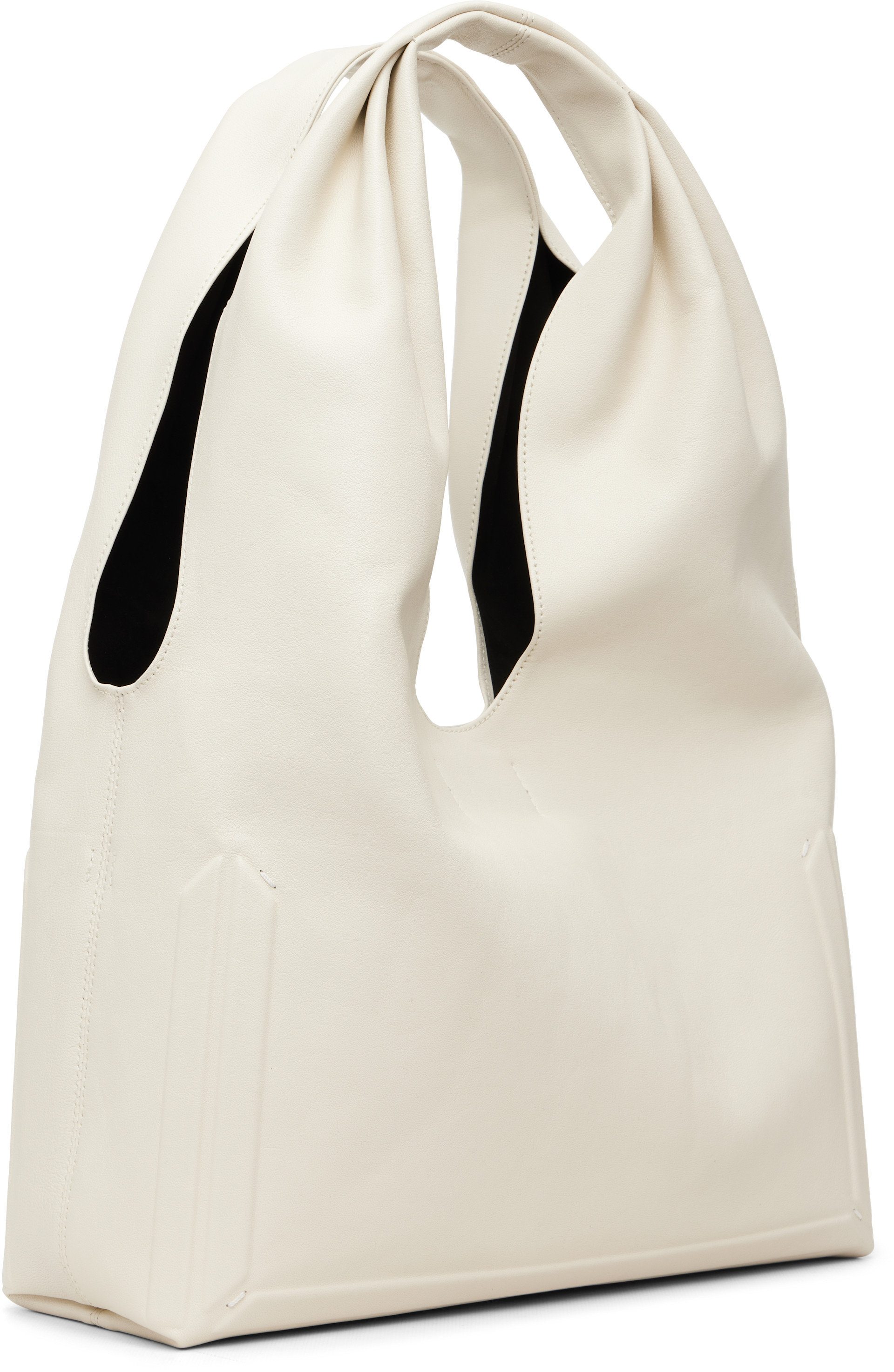 Maison Margiela - Moyen sac structuré blanc cassé