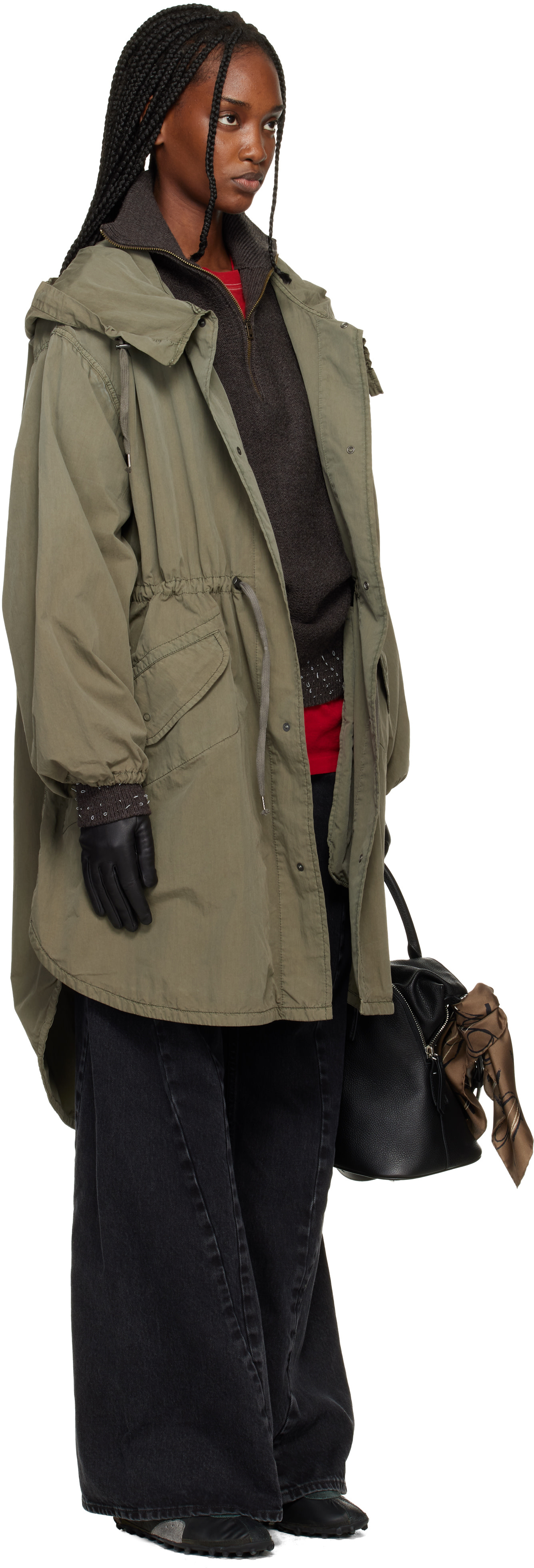 Maison Margiela - Parka kaki à capuche
