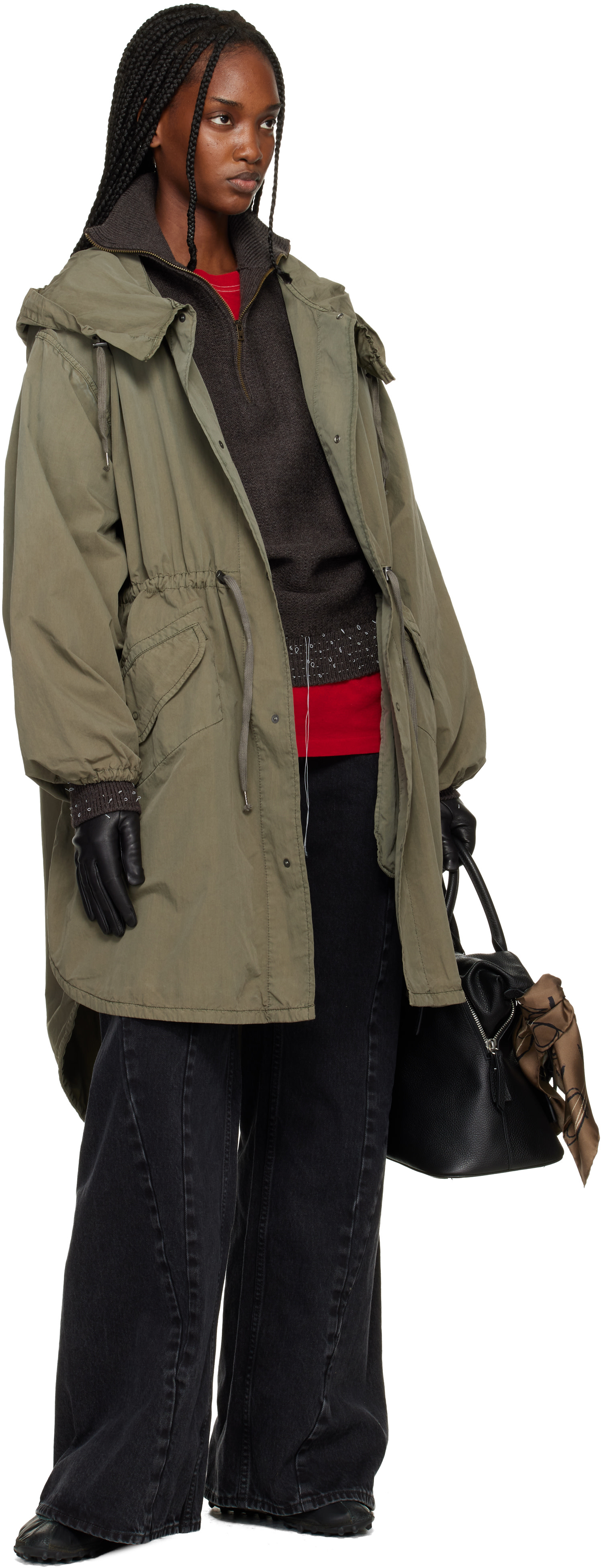 Maison Margiela - Parka kaki à capuche