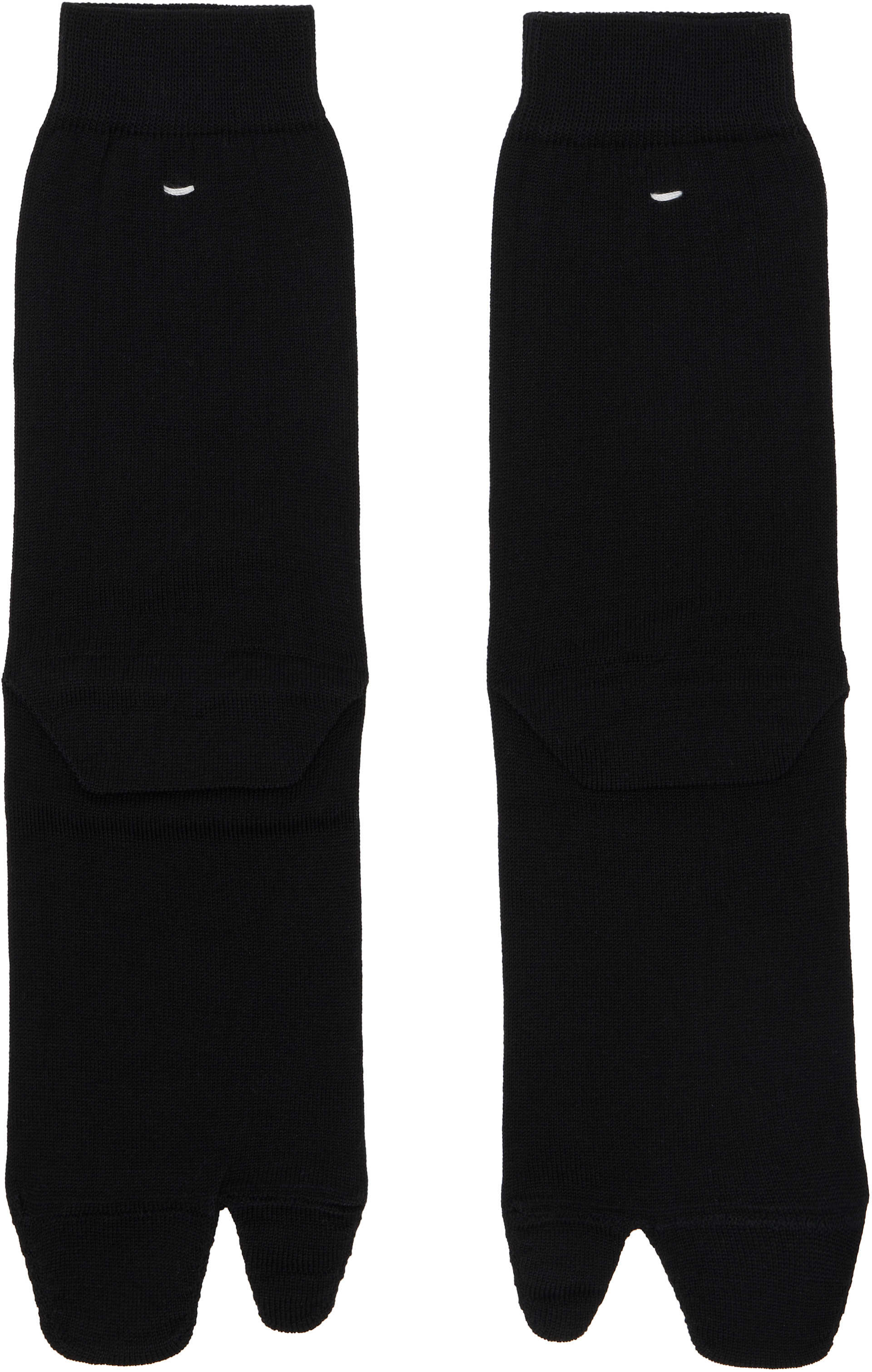 Maison Margiela: Black Tabi Socks | SSENSE