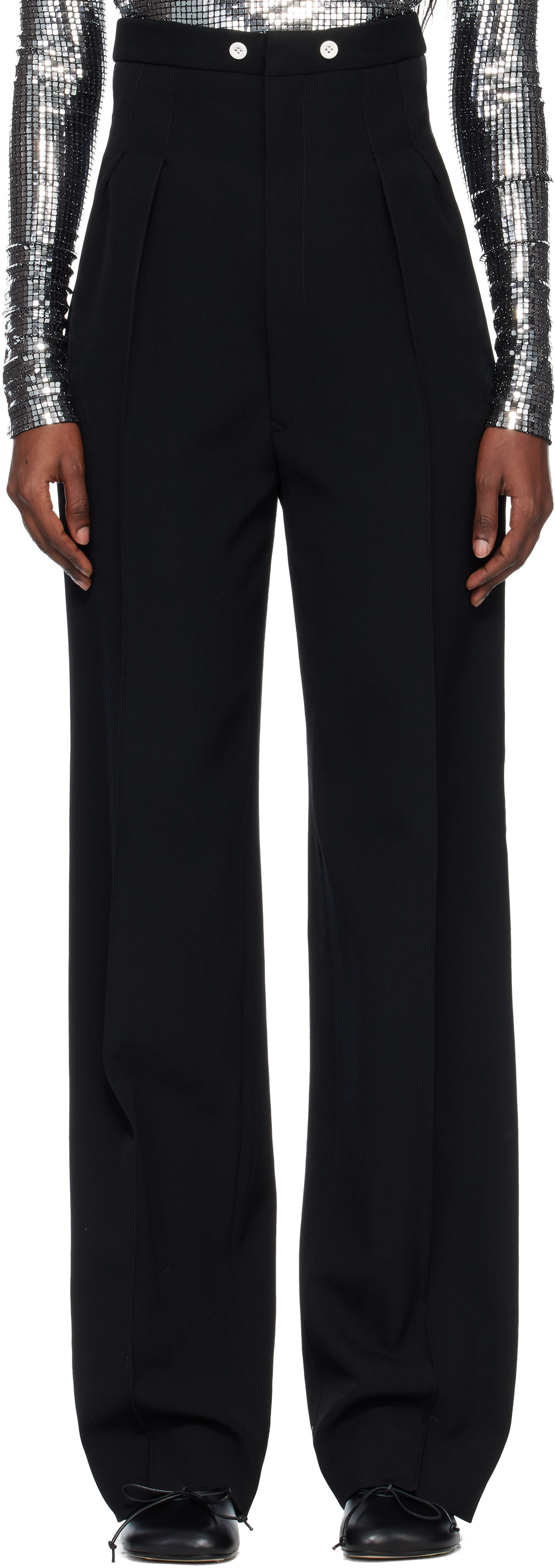 Maison Margiela - Black Virgin Wool Trousers