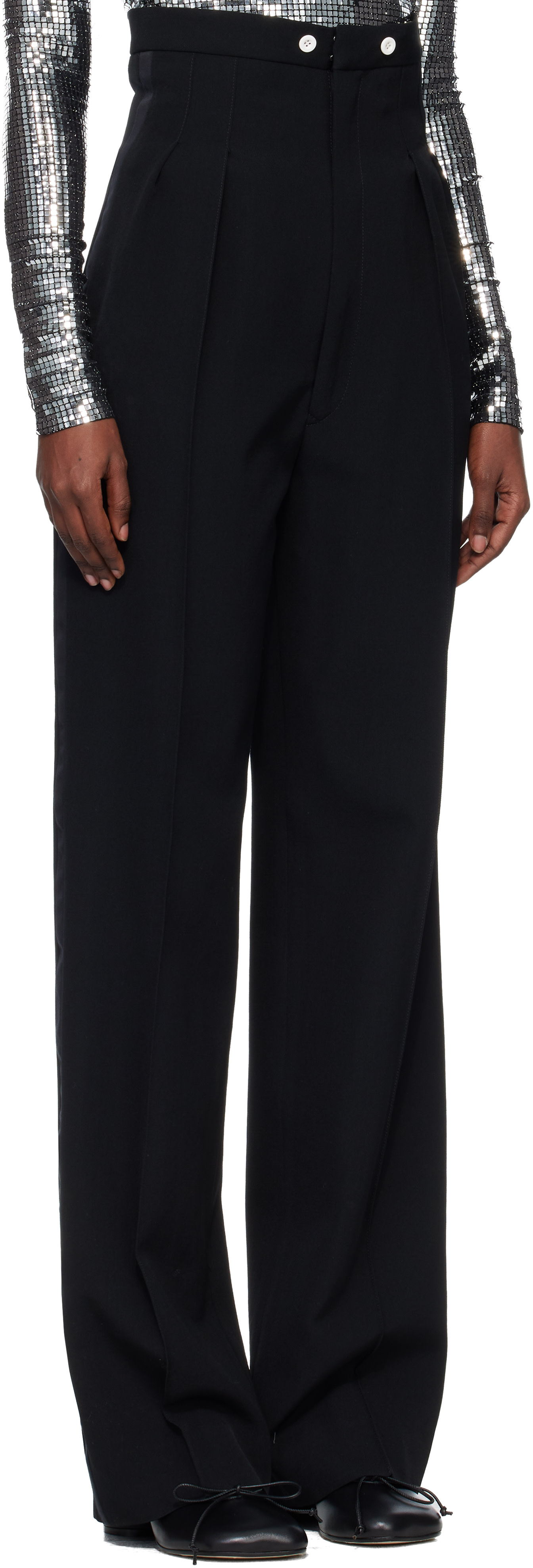 Maison Margiela - Black Virgin Wool Trousers