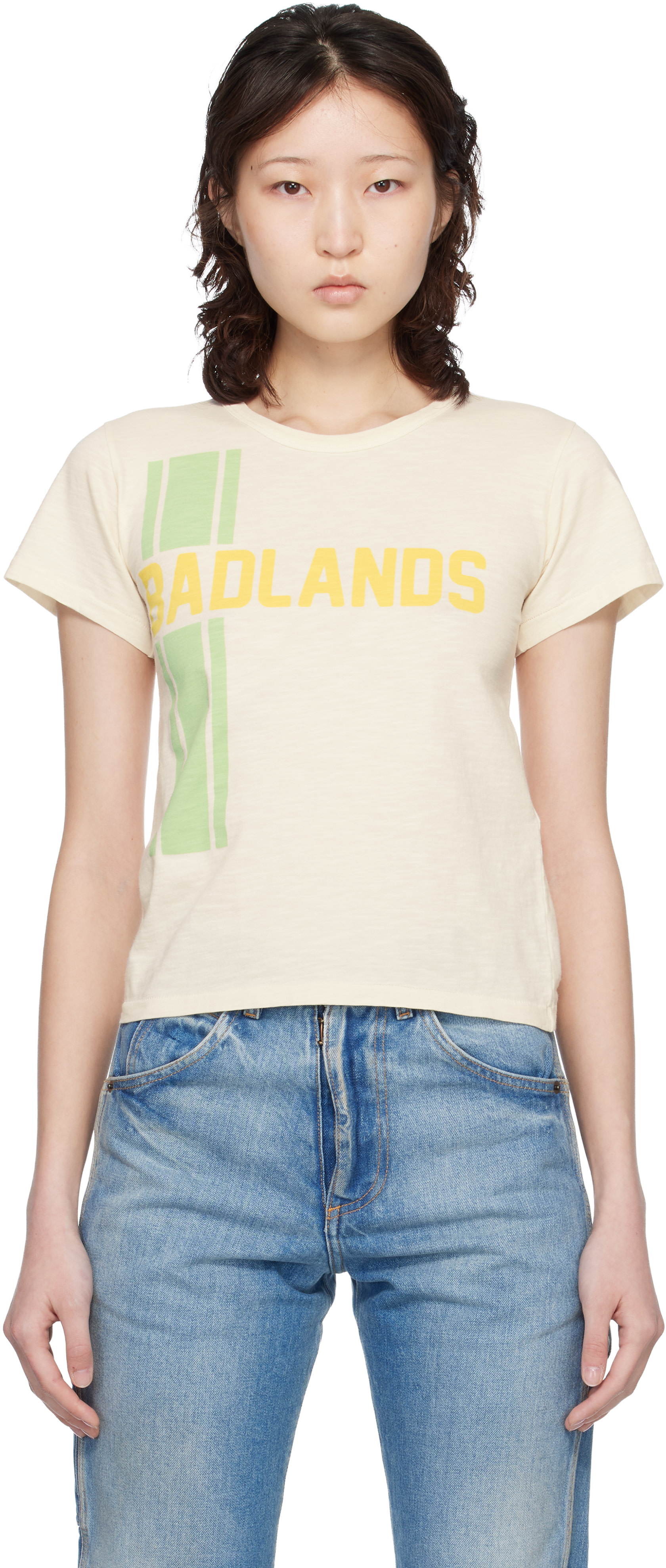 Maison Margiela: Off-White 'Badlands' T-shirt | SSENSE