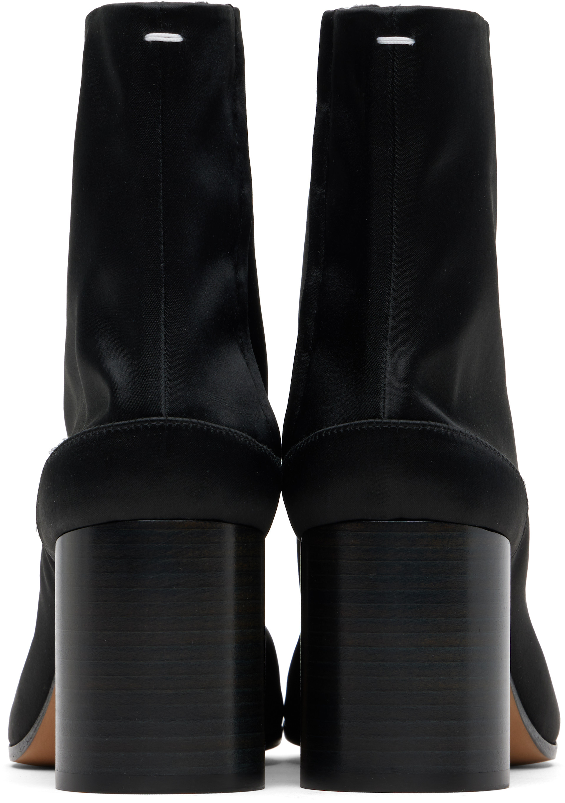 Maison Margiela - Bottines noires à bout Tabi