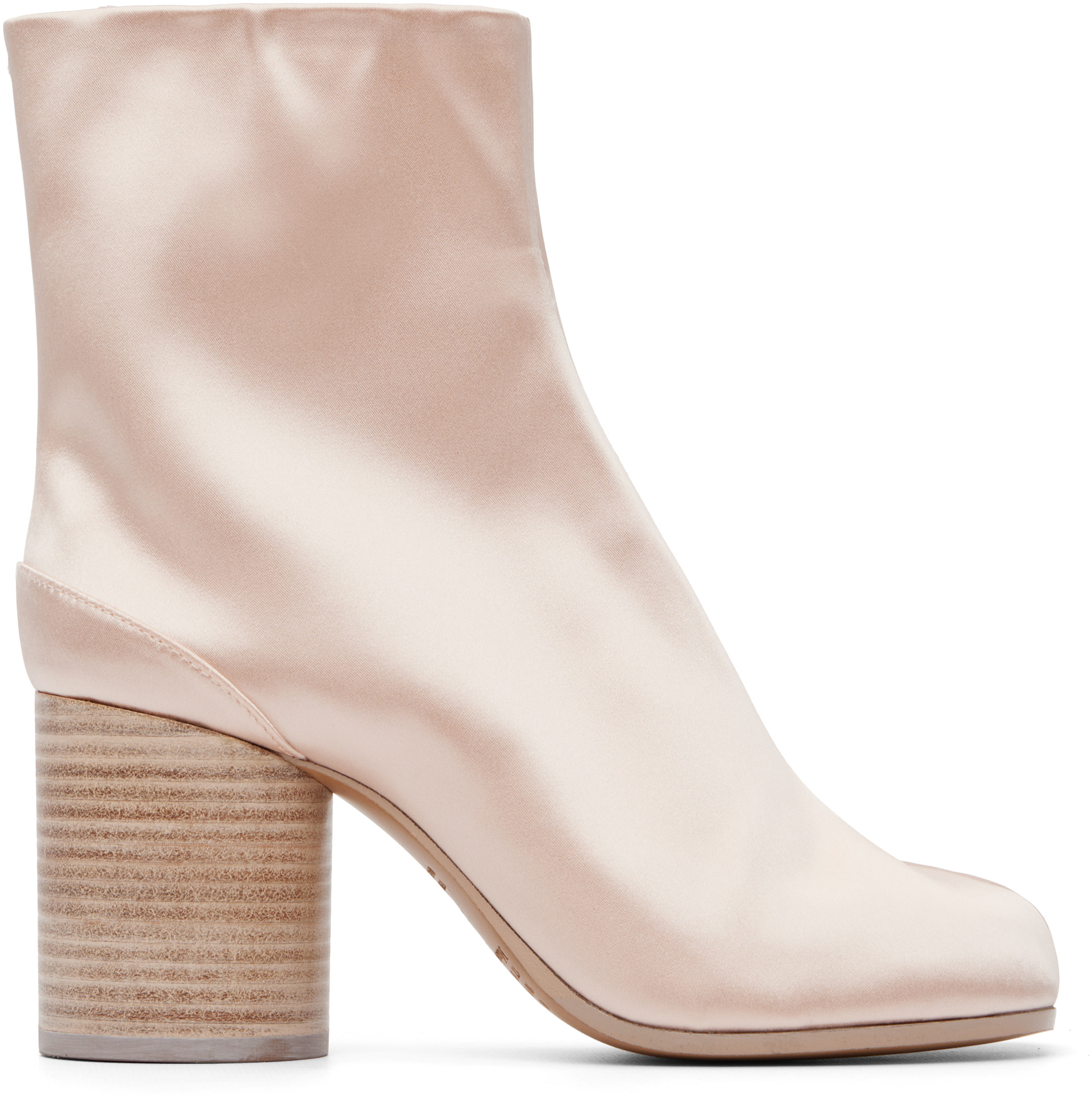 Maison Margiela: ピンク Tabi アンクルブーツ | SSENSE 日本